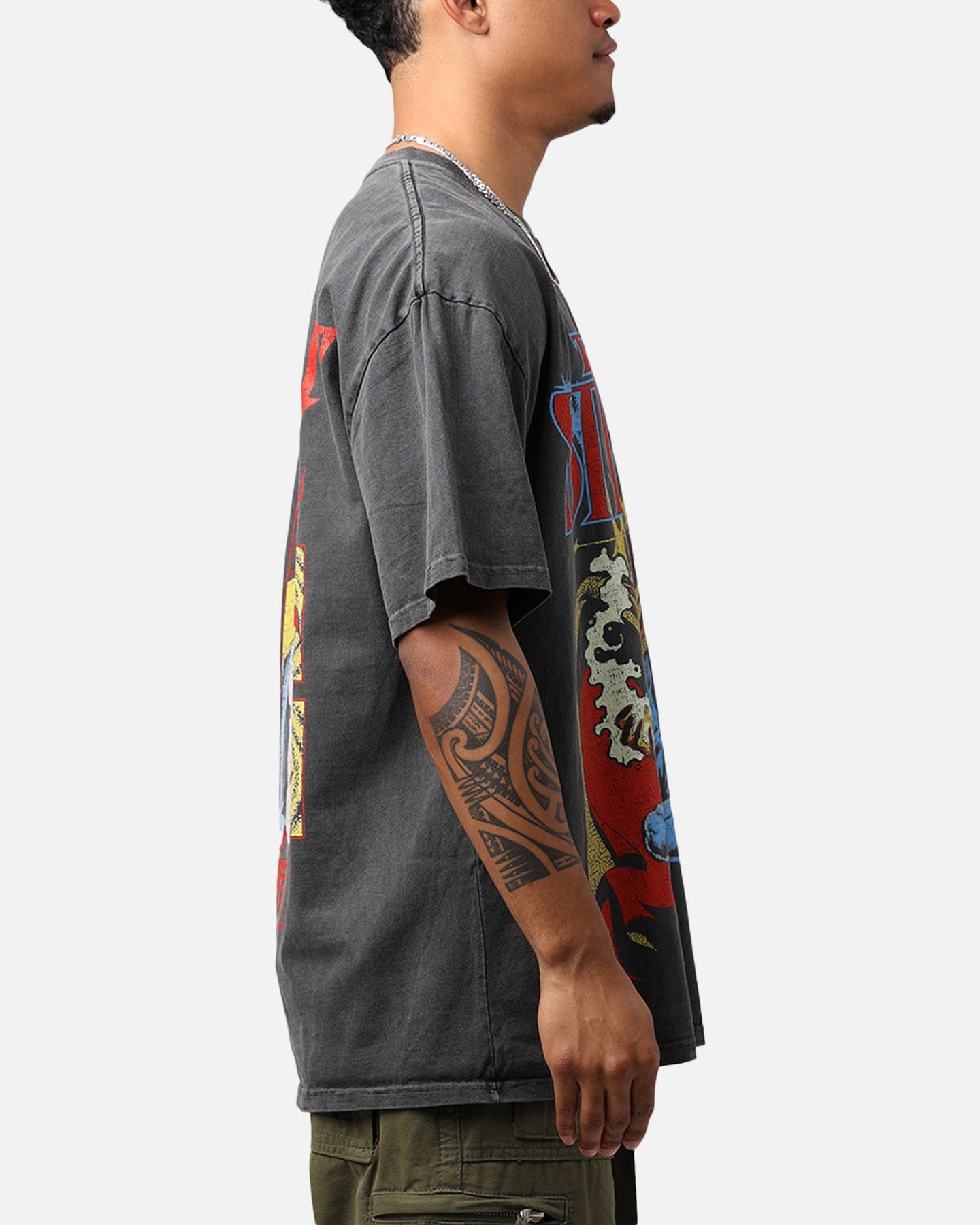 73studio Marvel Doctor Strange Heavyweight Vintage T - Shirt Black Wash