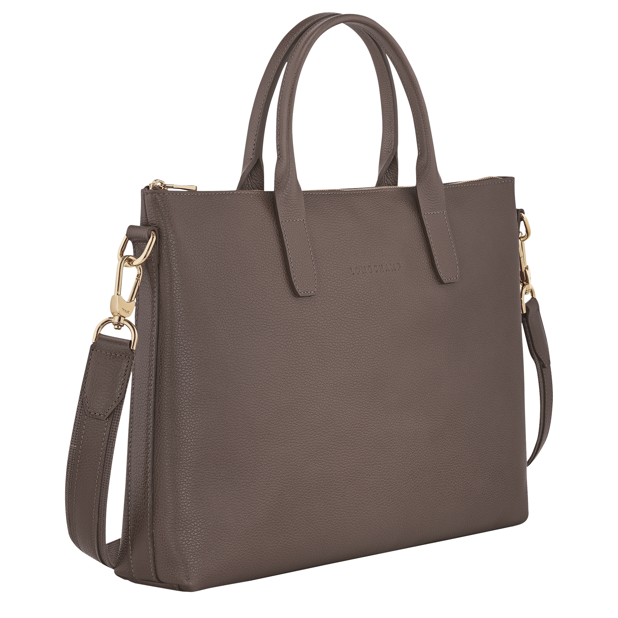 Long Champ Longchamp Le Foulonné S Briefcase Taupe