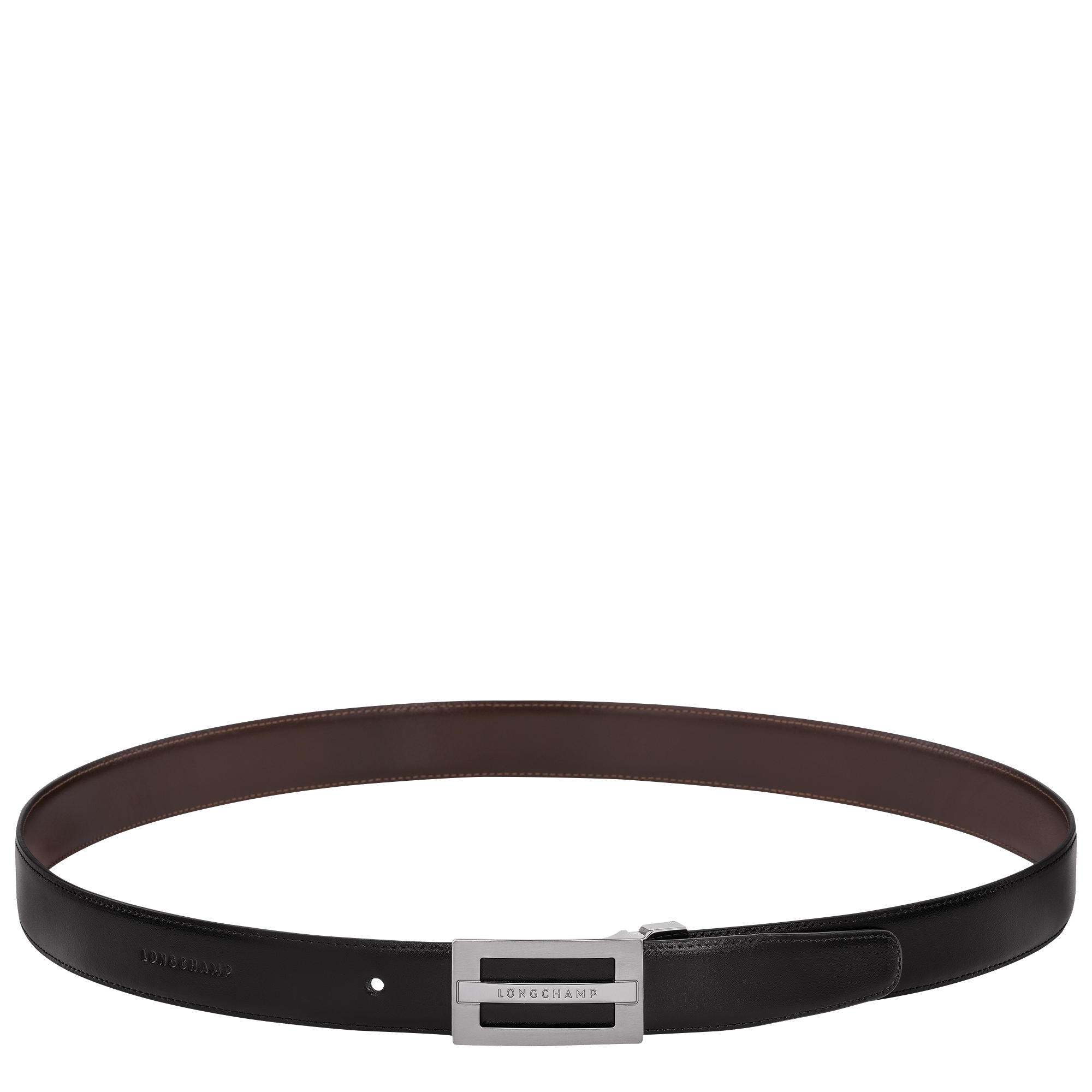 Long Champ Longchamp Delta Box Men's belt Black/Mocha