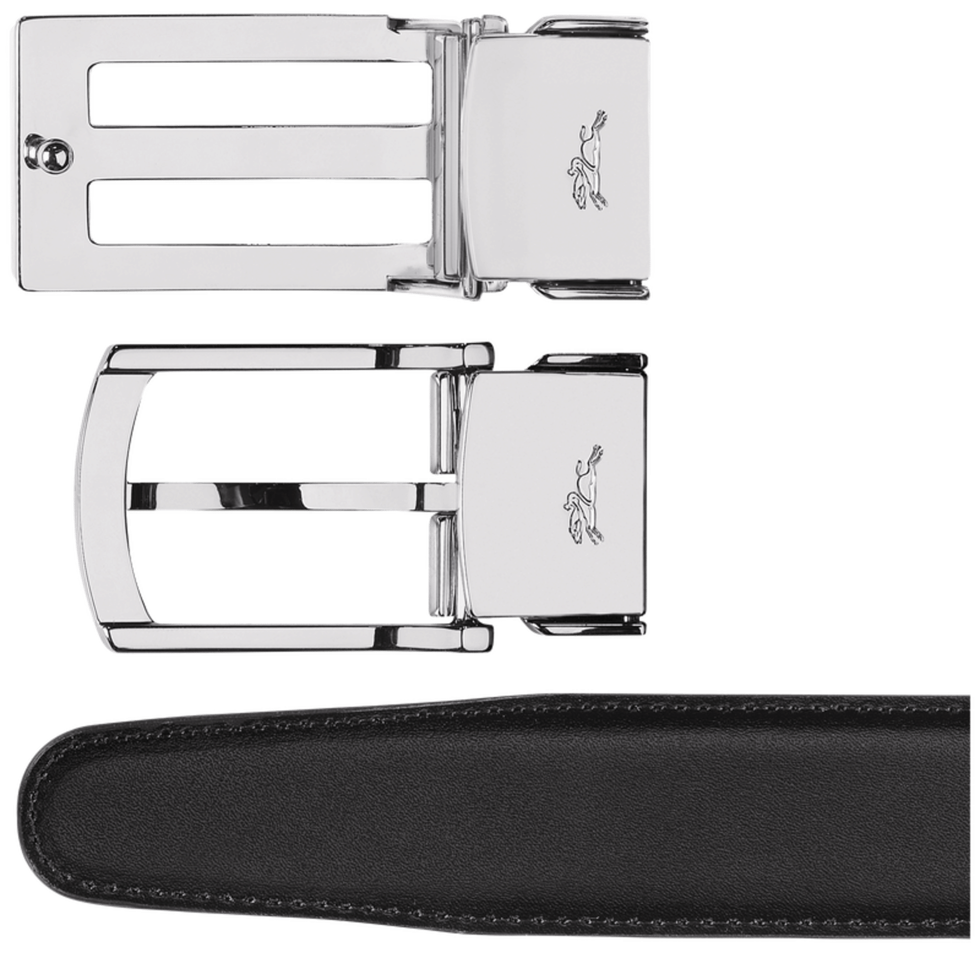 Long Champ Longchamp Delta Box Men's belt Black/Navy