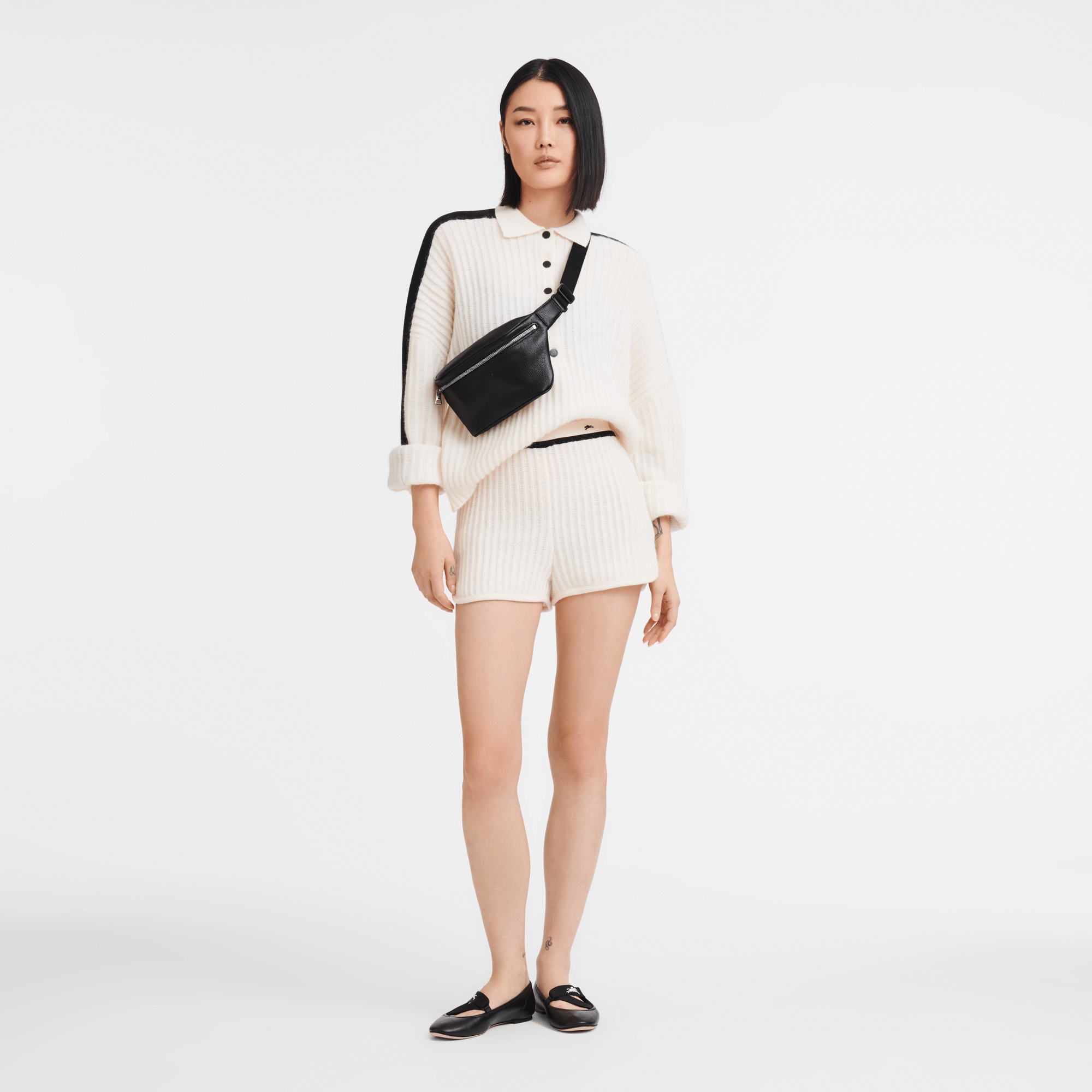 Long Champ Longchamp Le Foulonné M Belt bag Black