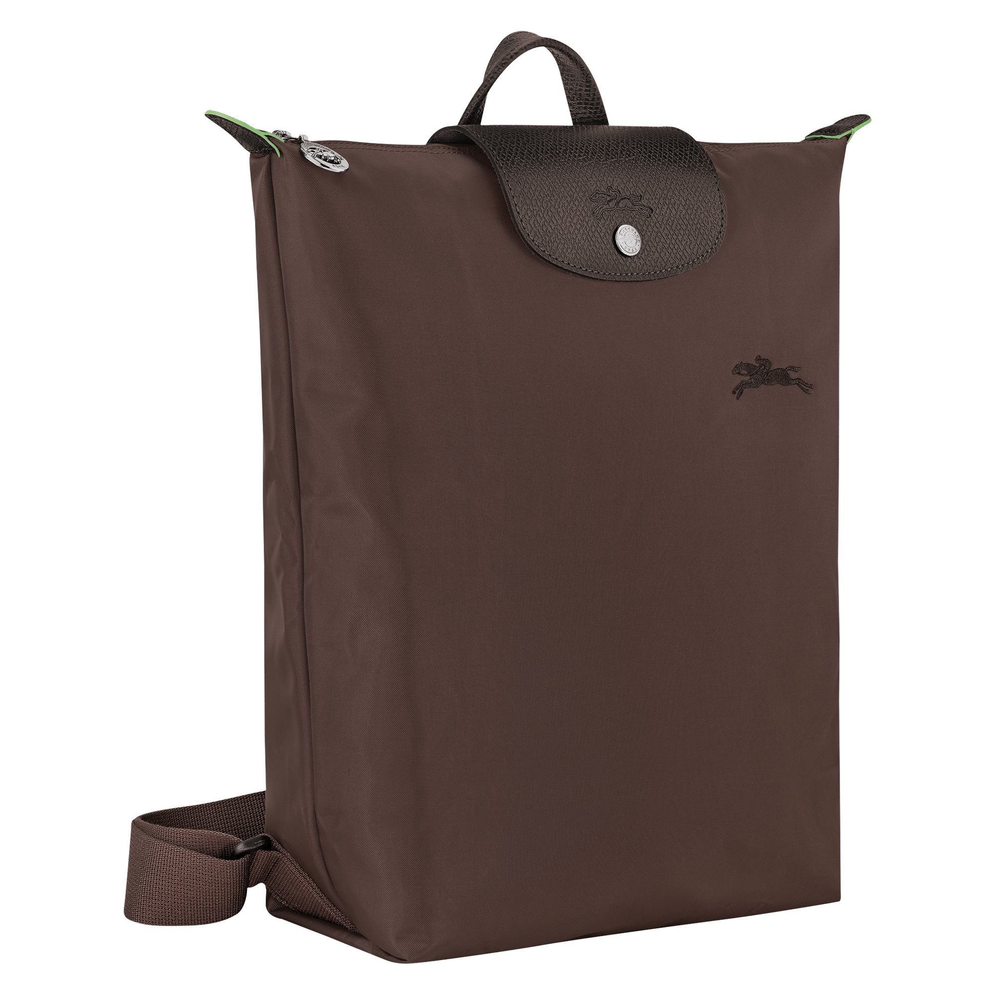 Long Champ Longchamp Le Pliage Green M Backpack Mocha