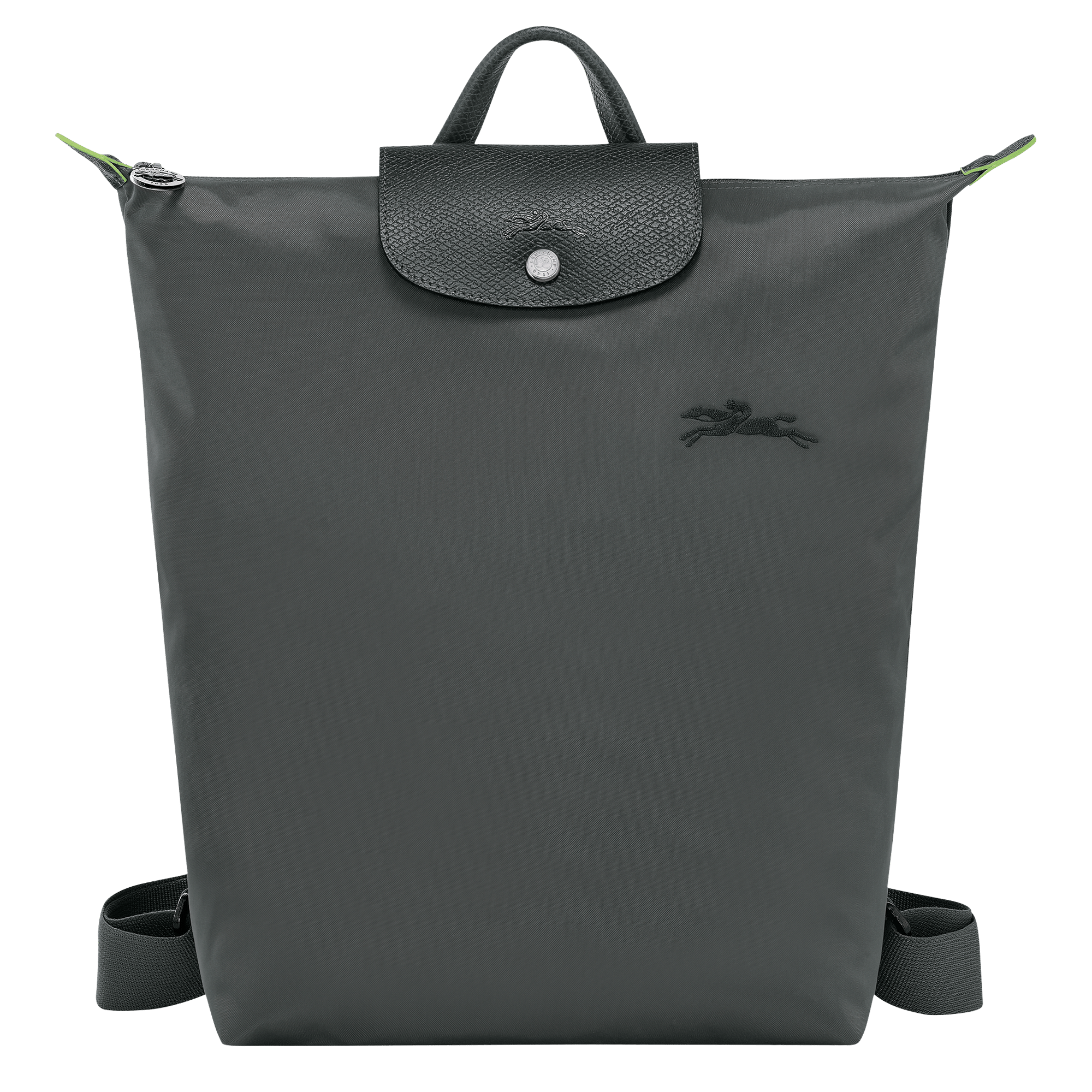 Long Champ Longchamp Le Pliage Green M Backpack Graphite