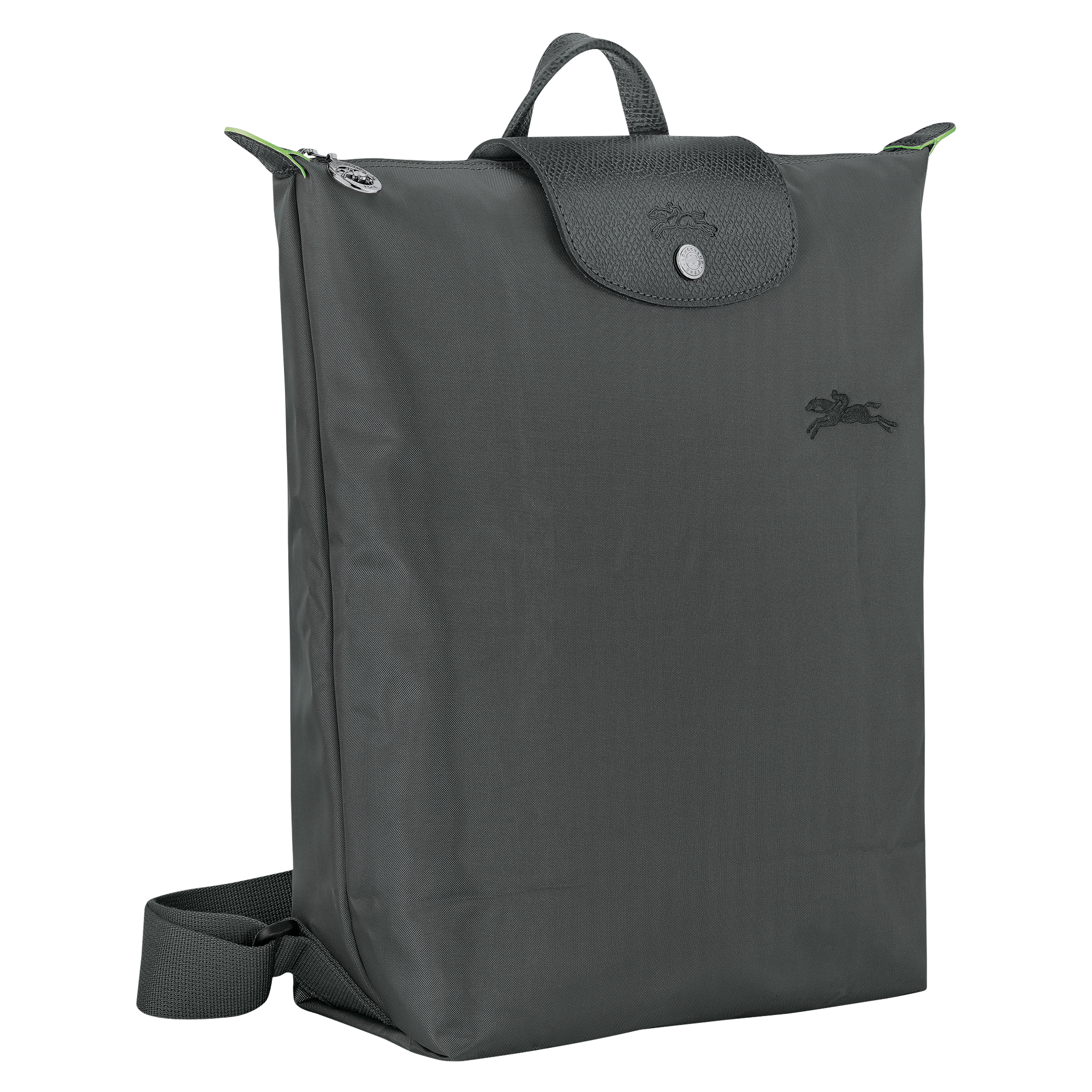 Long Champ Longchamp Le Pliage Green M Backpack Graphite