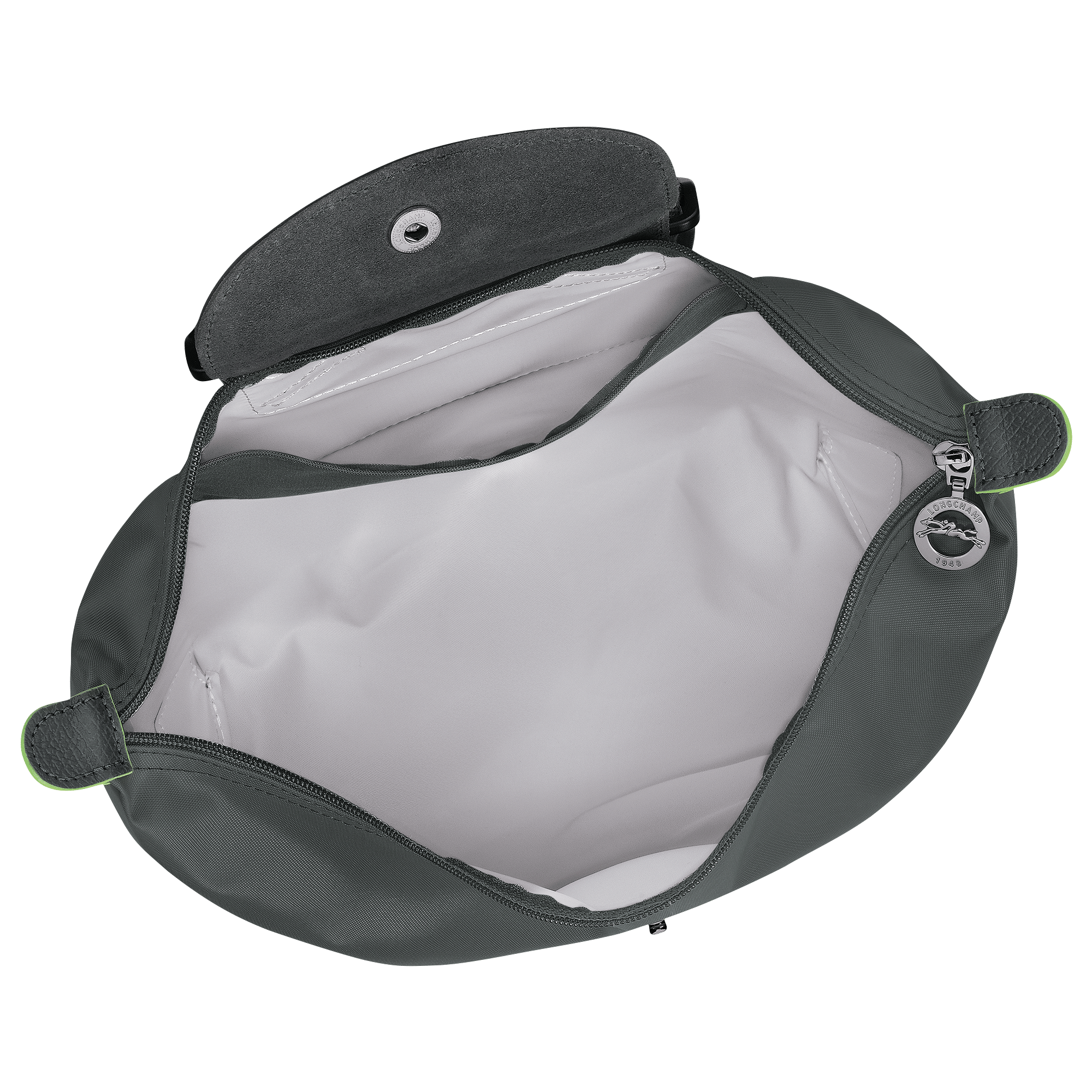 Long Champ Longchamp Le Pliage Green M Backpack Graphite