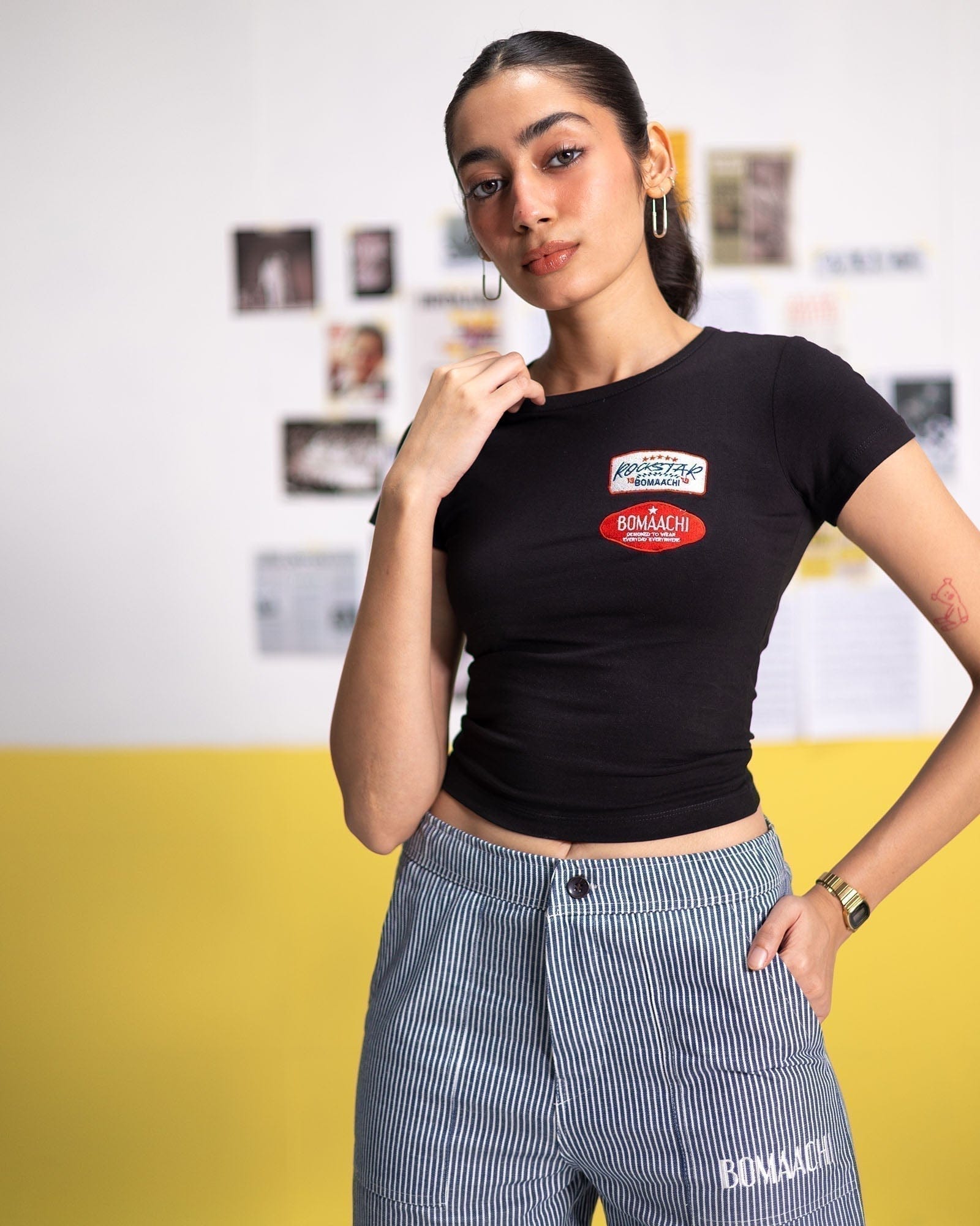 Bomaachi Certified Legend Black Crop Top