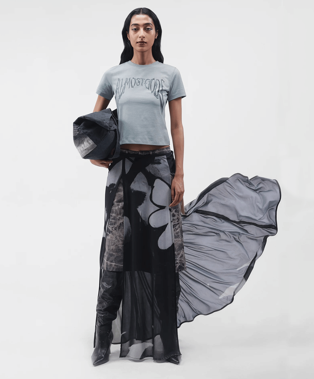 ALMOST GODS | GOTHIC RELAXED T-Shirt { ICE