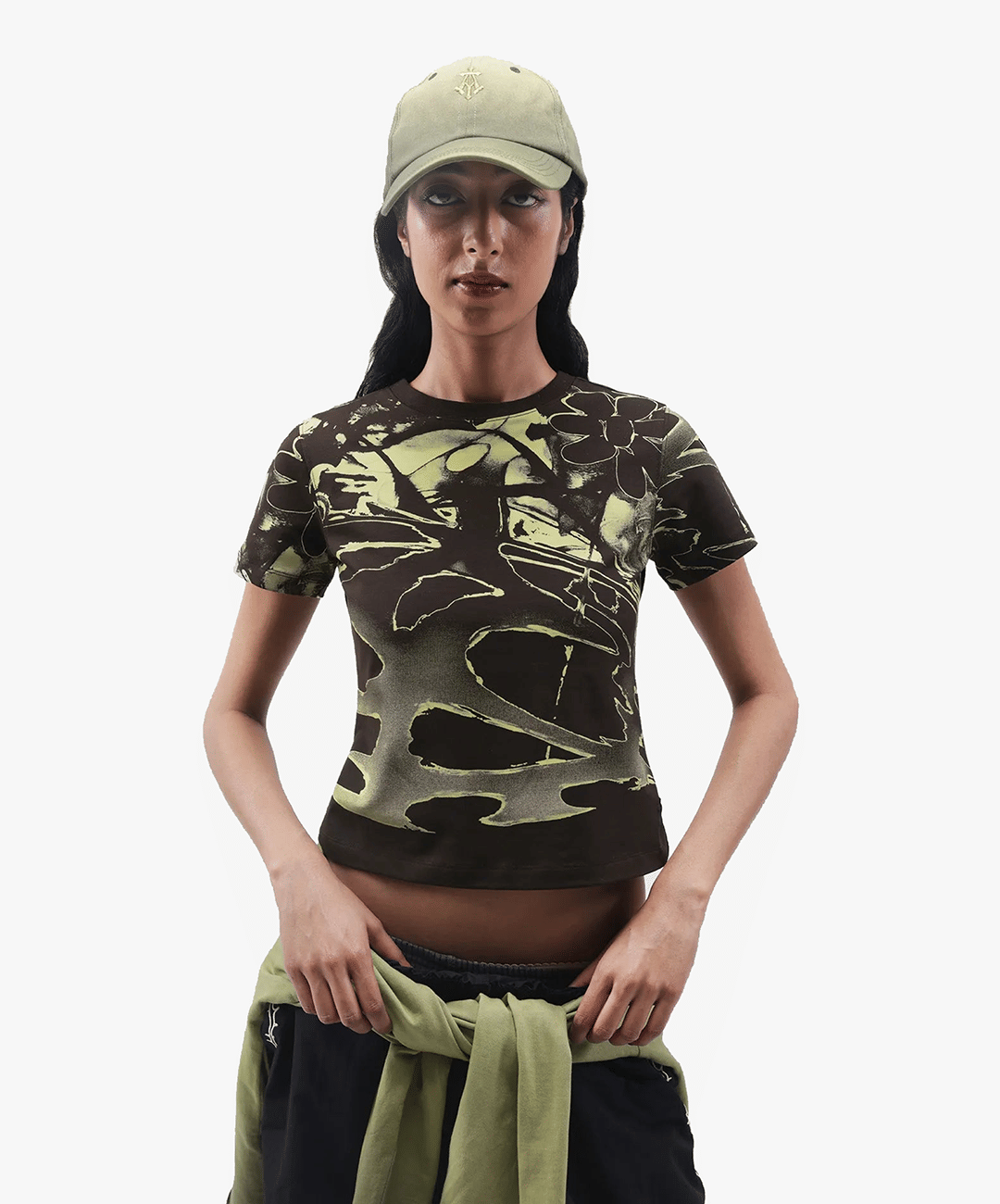 ALMOST GODS | FLOSS GARDEN RELAXED T-Shirt { BROWN