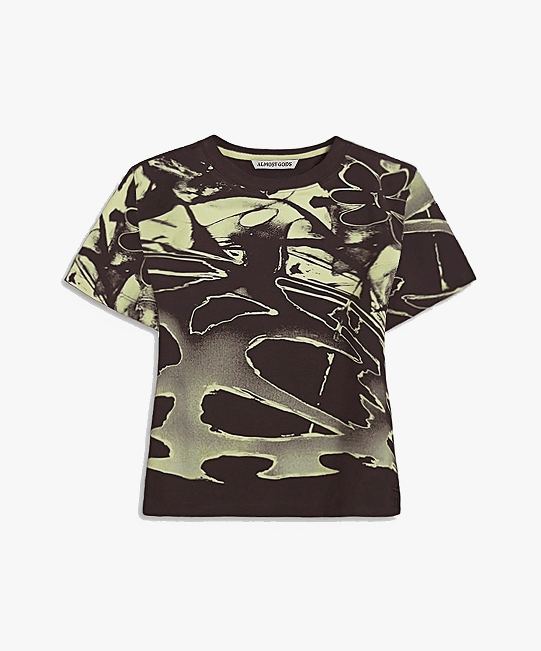 ALMOST GODS | FLOSS GARDEN RELAXED T-Shirt { BROWN