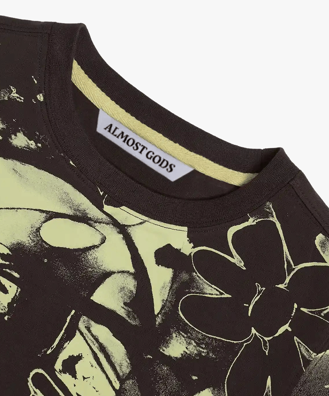 ALMOST GODS | FLOSS GARDEN RELAXED T-Shirt { BROWN