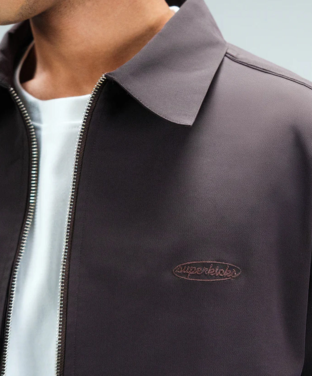 Core SUPERKICKS | CORE BOXY ZIPPER JACKET { WINE