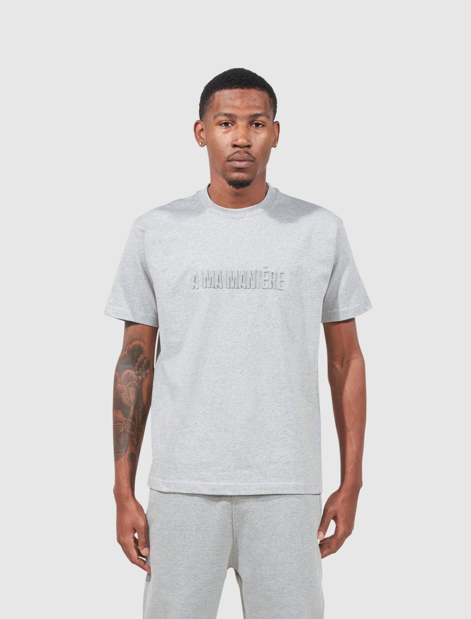 A MA Maniére CONTRAST STITCH T - SHIRT