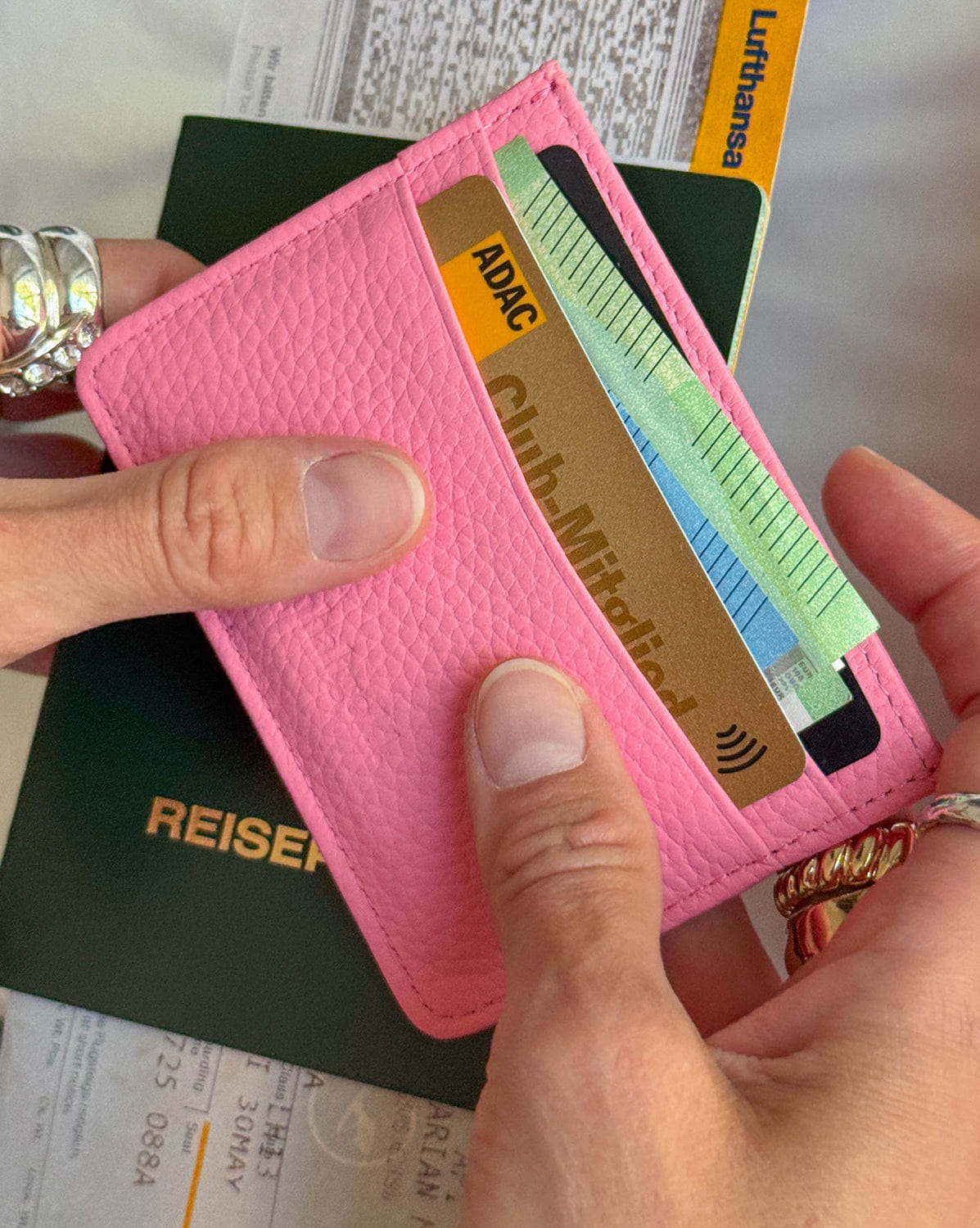 Asphaltgold Leather Card Holder