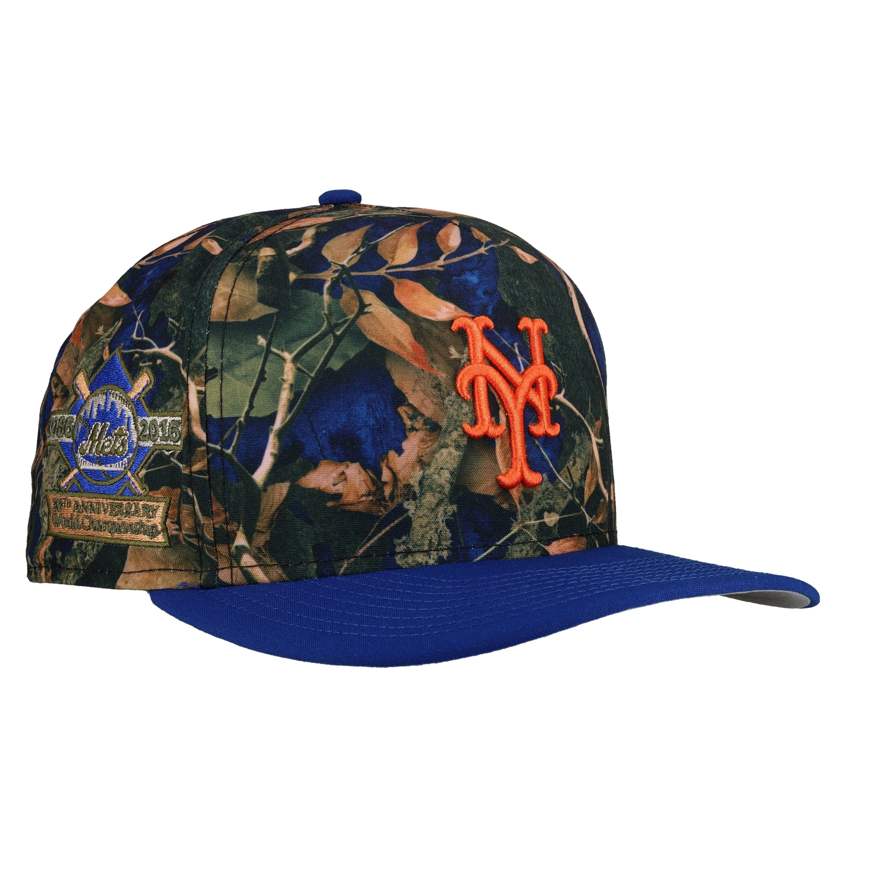 New York Mets Leaves Blue 30th Anniversary 9Fifty A Frame Snapback Hat
