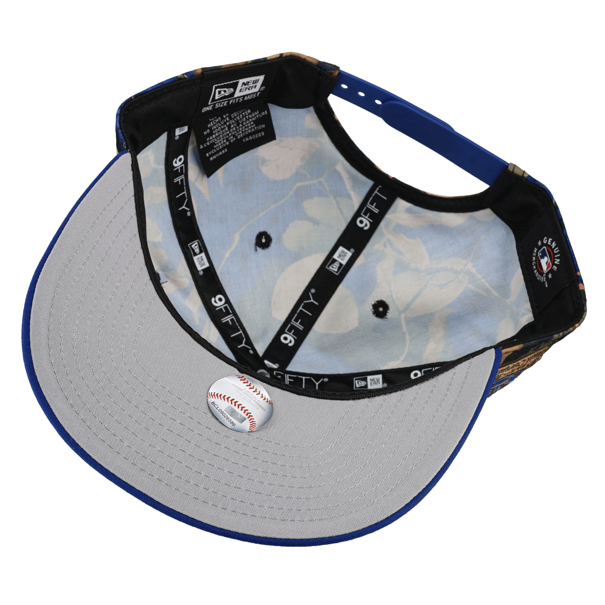 New York Mets Leaves Blue 30th Anniversary 9Fifty A Frame Snapback Hat