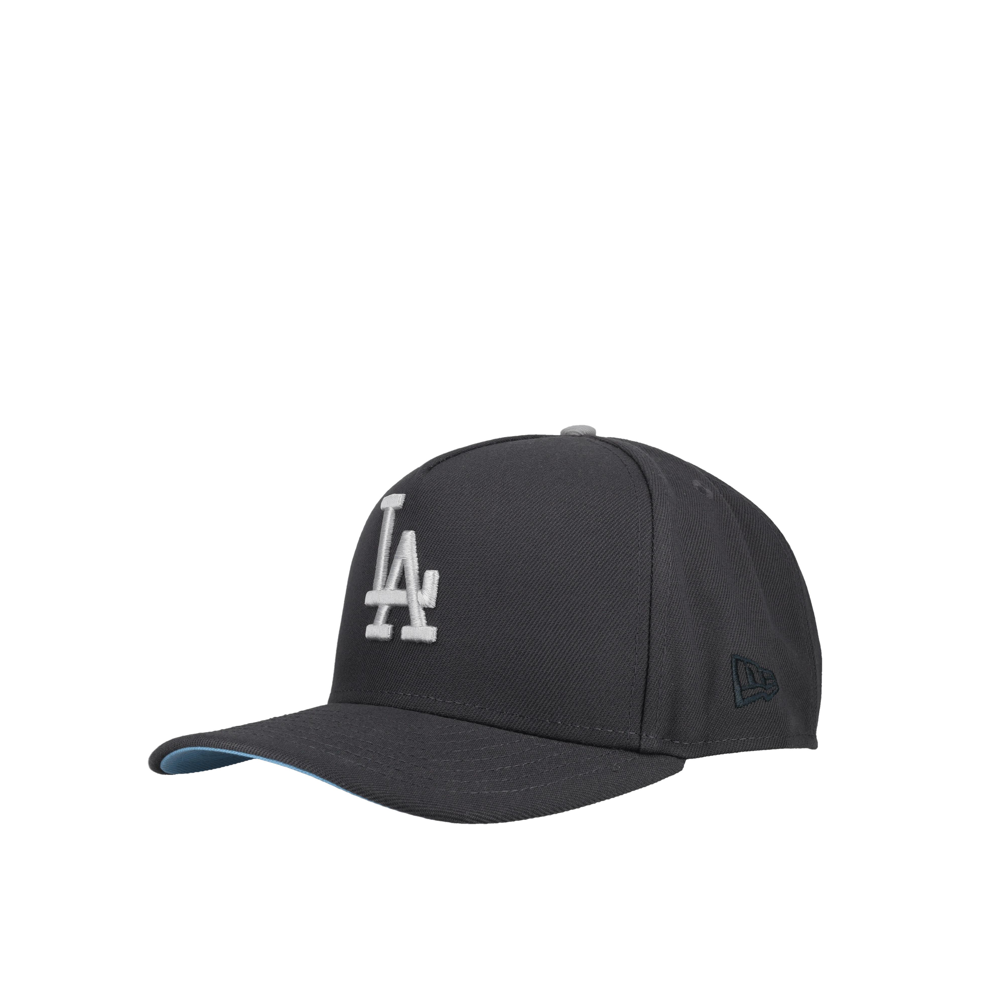 Los Angeles Dodgers Graphite/Ice Blue Metallic 9Fifty A Frame Snapback Hat