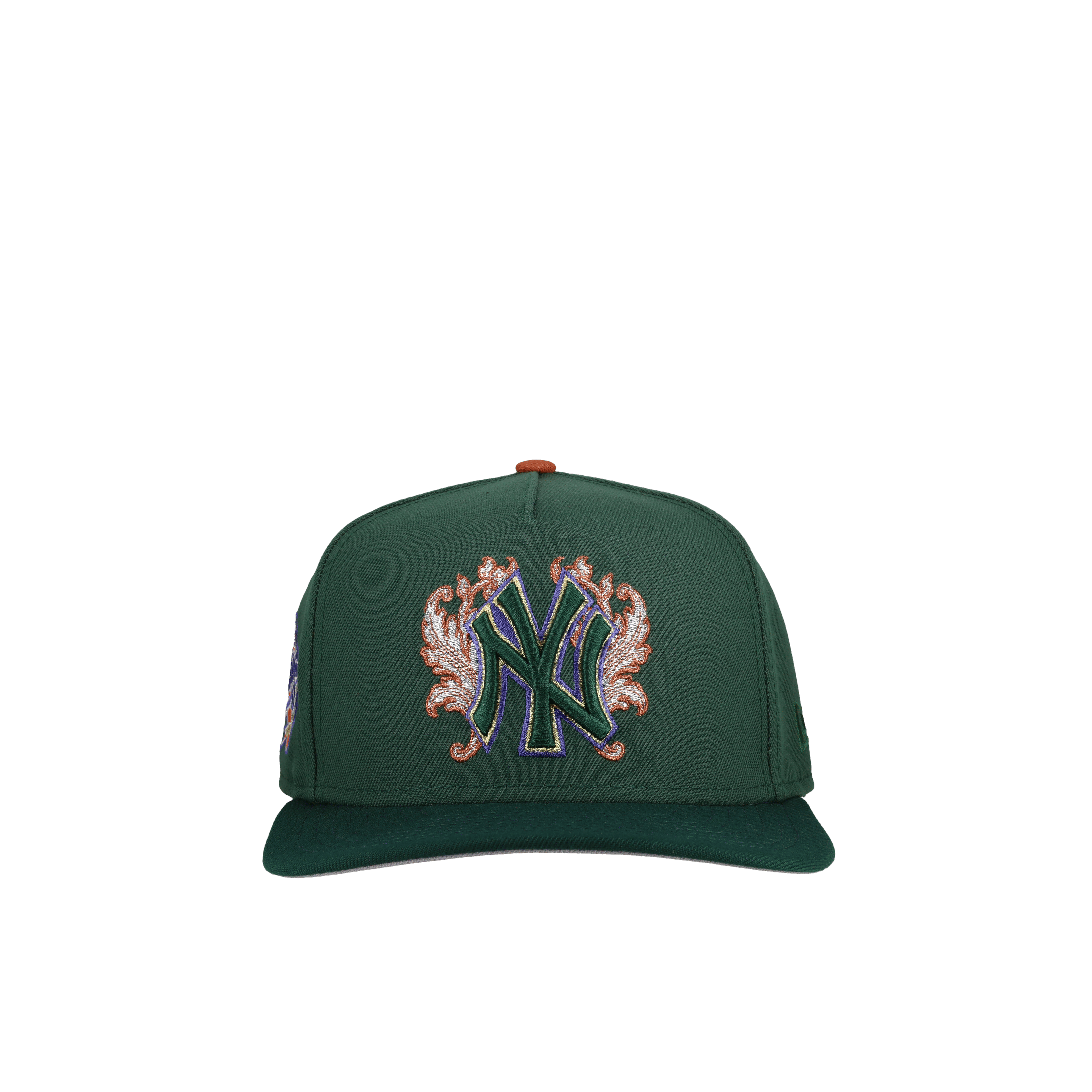 New York Yankees 1999 World Series Green Copper Flames 9Fifty A Frame Snapback Hat