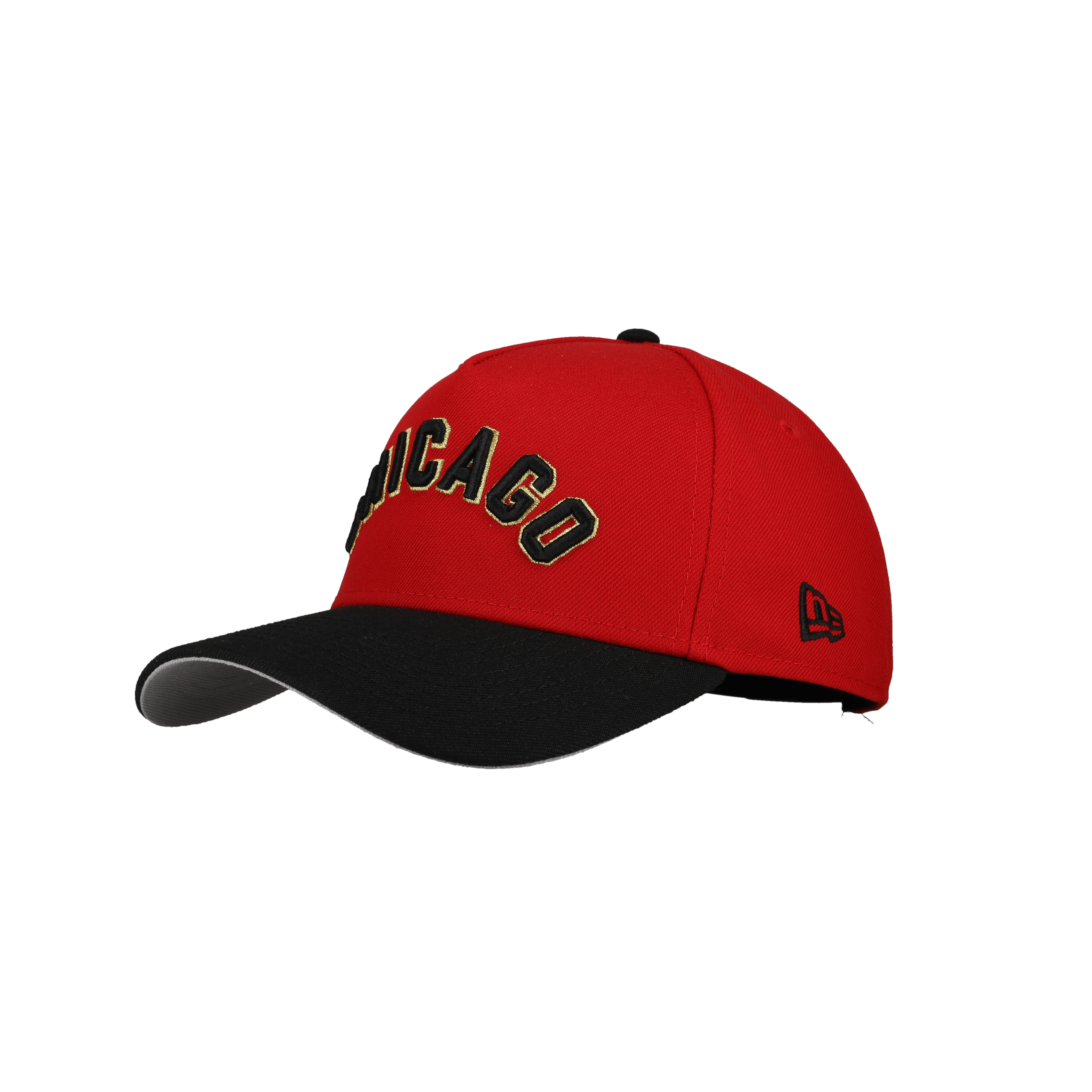 Chicago White Sox 9Forty A Frame Snapback Hat (Black/Red/Gold)