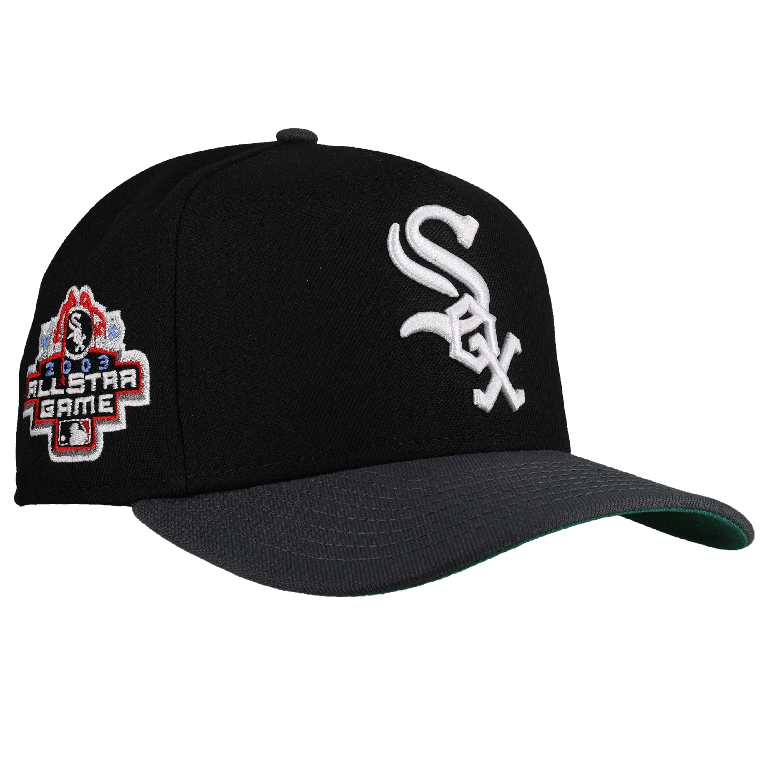 Chicago White Sox 2003 New Era 9Fifty A Frame Snapback Hat (Black/Graphite)