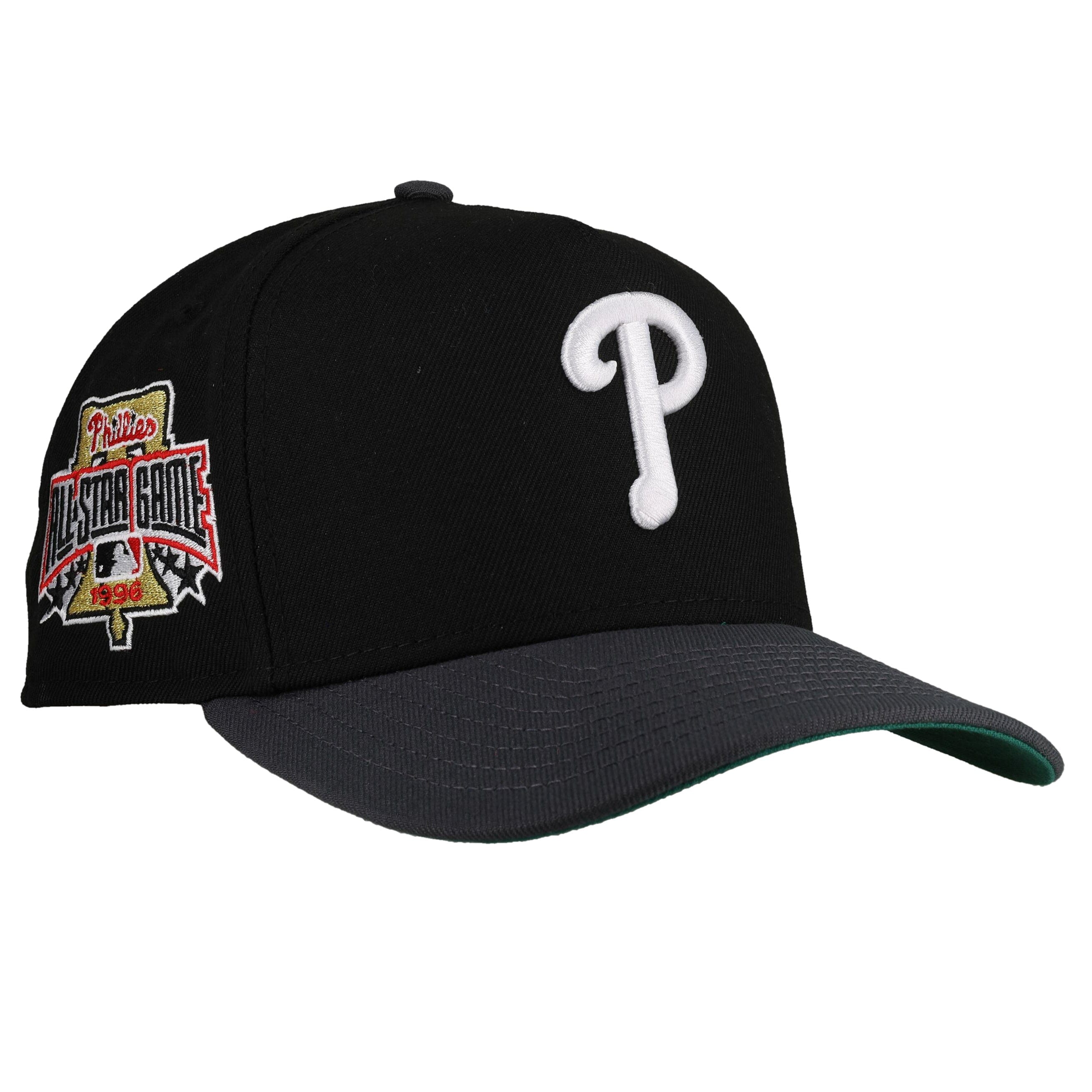 Philadelphia Phillies 1996 New Era 9Fifty A Frame Snapback Hat (Black/Graphite)