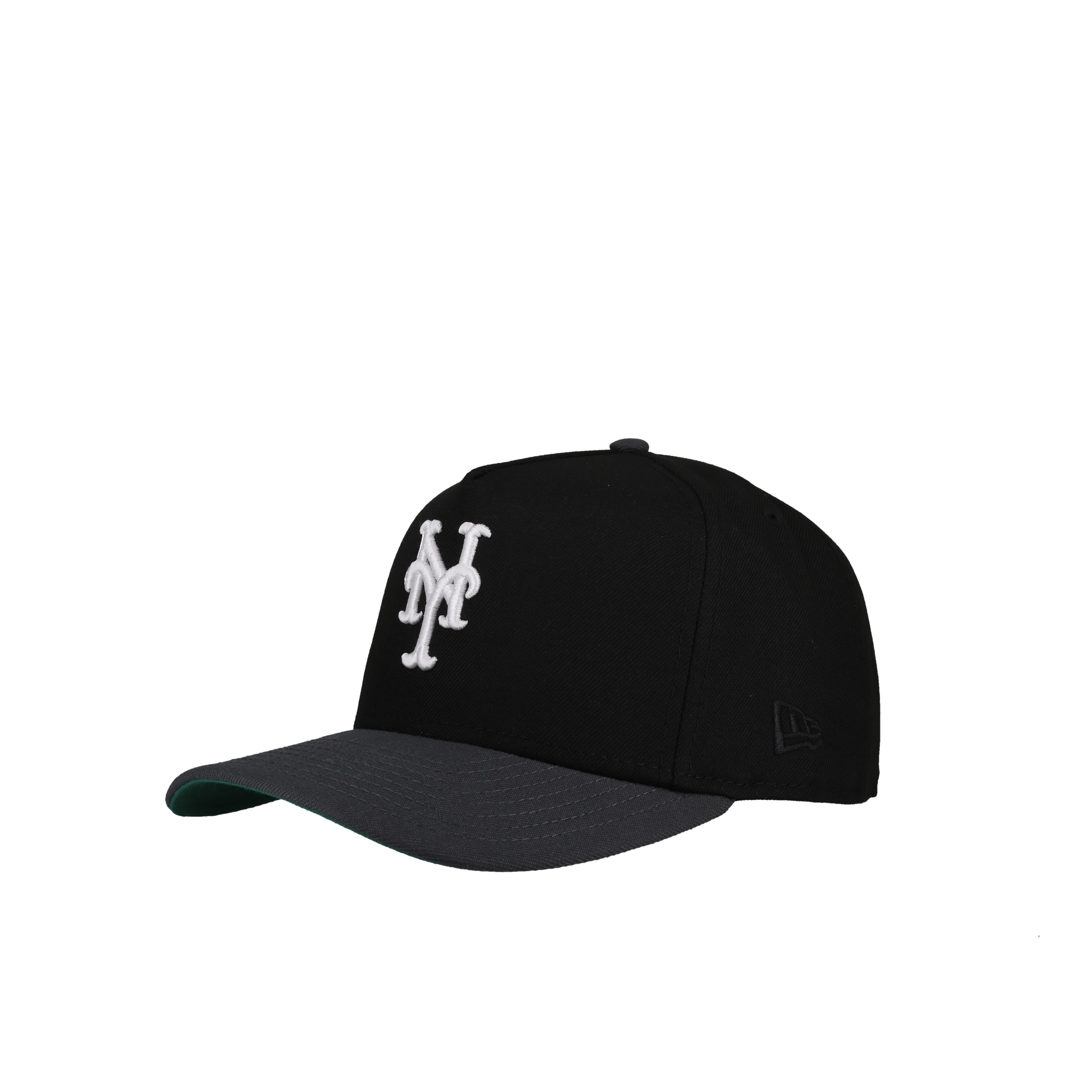 New York Mets 40th New Era 9Fifty A Frame Snapback Hat (Black/Graphite)