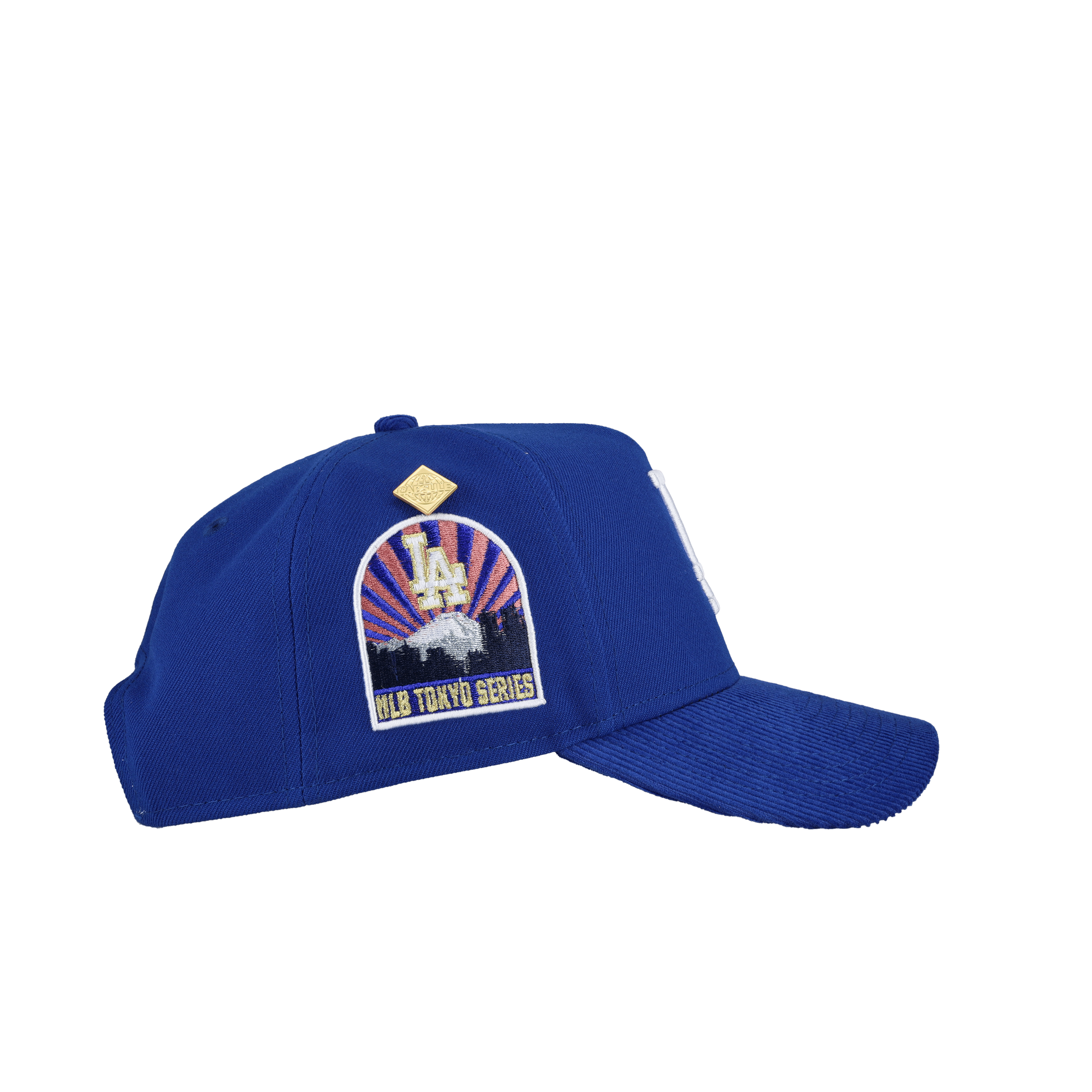 Los Angeles Dodgers Tokyo Series 9Fifty A Frame Snapback Hat (Cord visor)