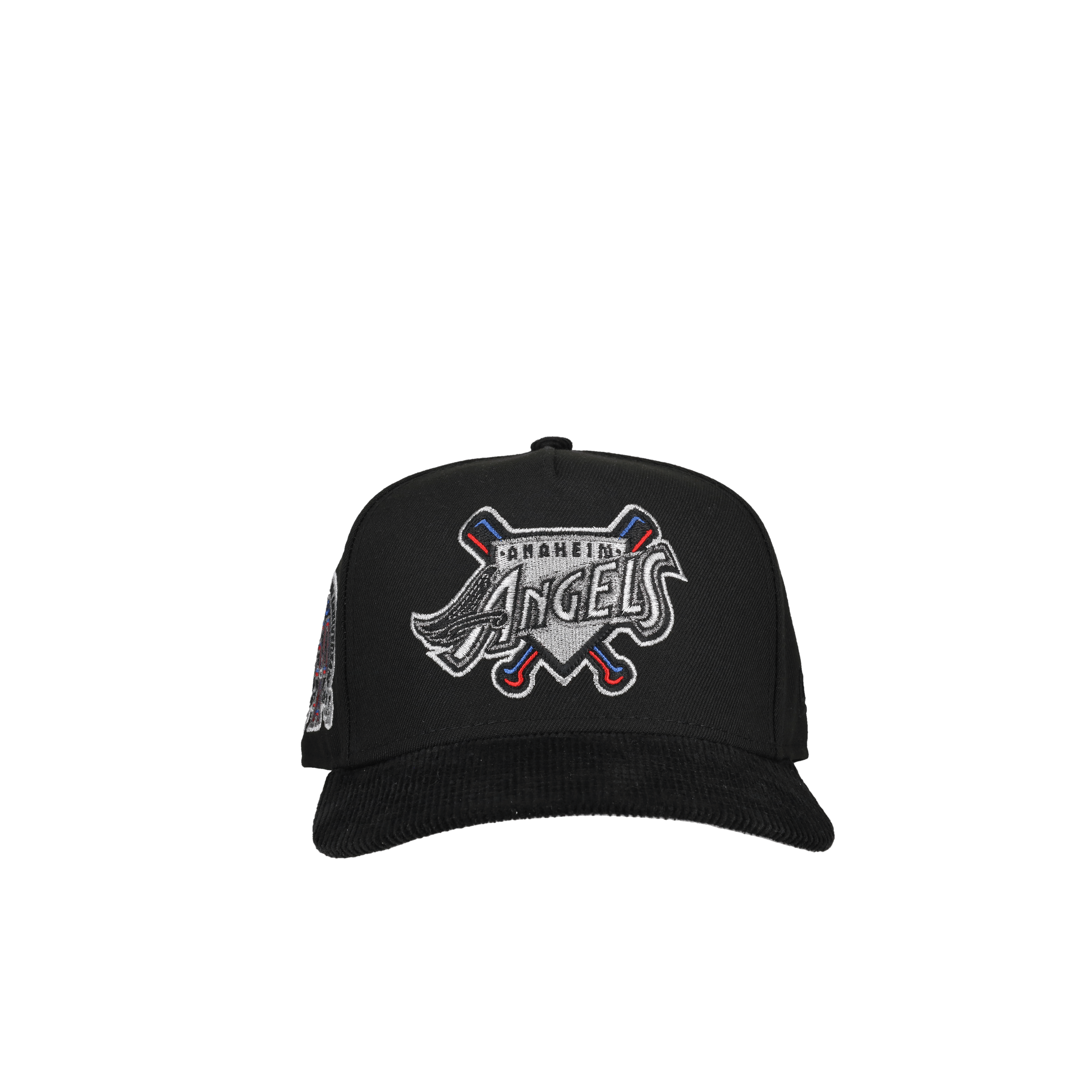 Anaheim Angels 50th Season Metallic 9Fifty A Frame Snapback Hat (Corduroy Visor)