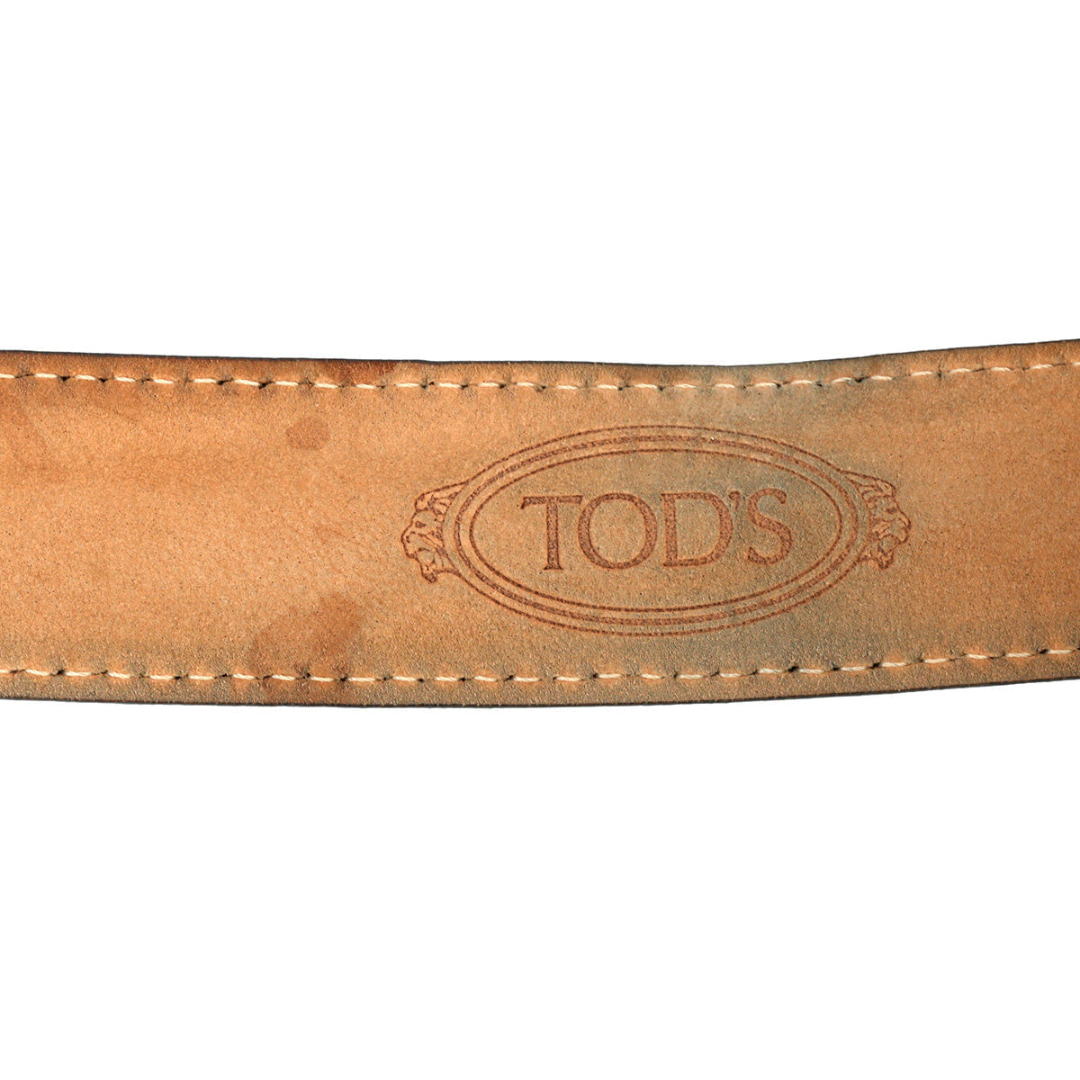 Tods Blue Suede Waist Belt