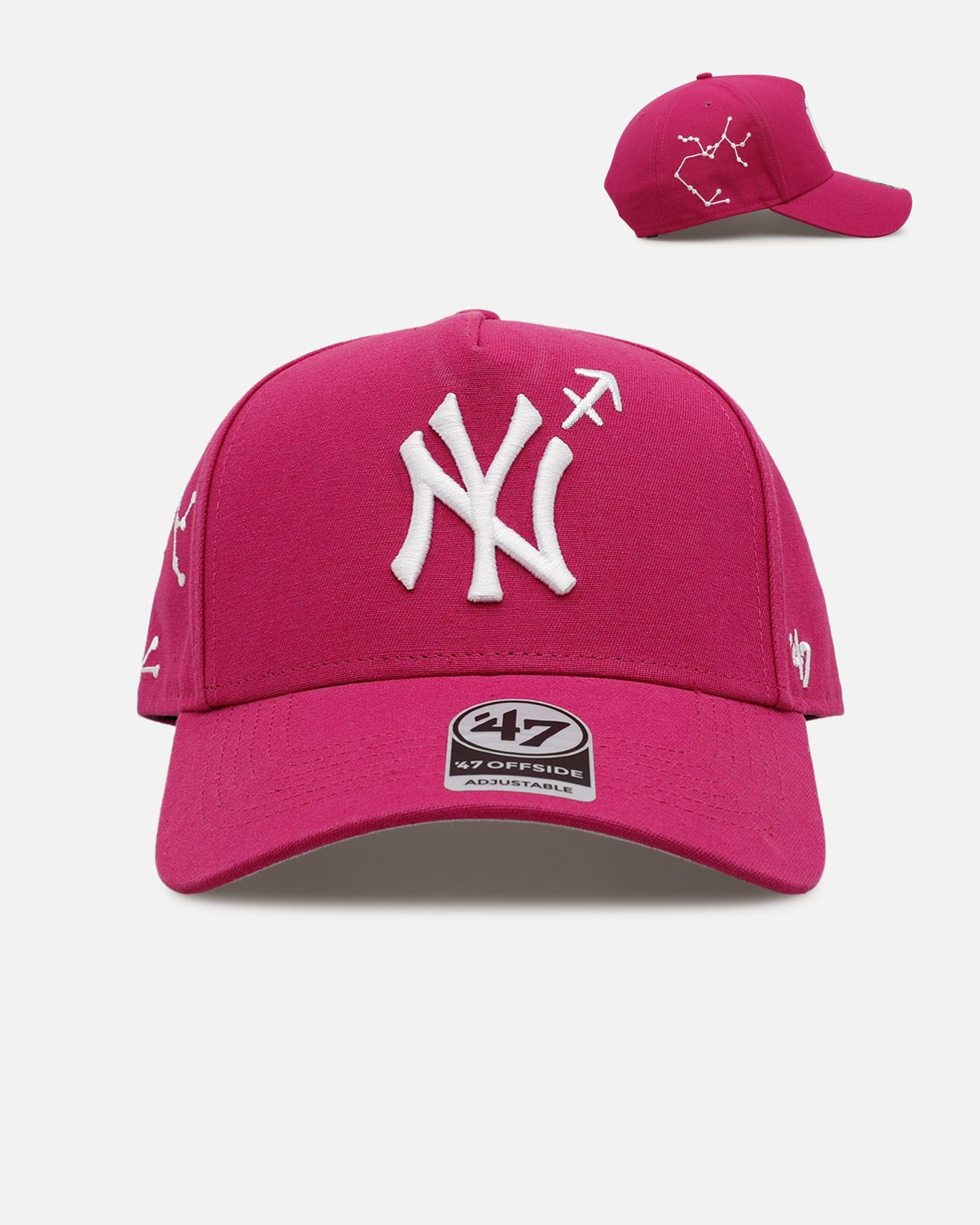 47 Brand New York Yankees Yankees Zodiac Sagittarius 47 Offside Snapback Orchid