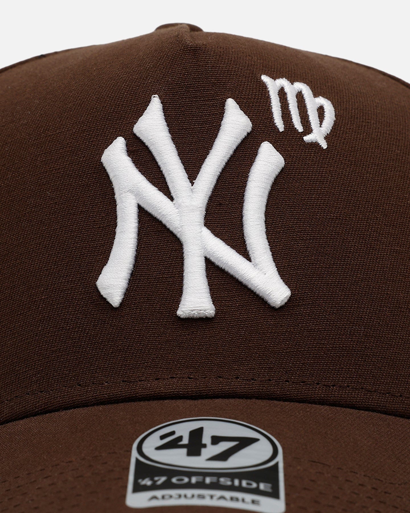 47 Brand New York Yankees Yankees Zodiac Virgo 47 Offside Snapback Brown