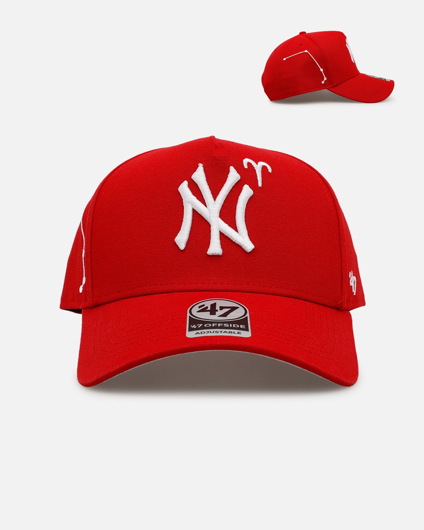 47 Brand New York Yankees Yankees Zodiac Aries 47 Offside Snapback Red