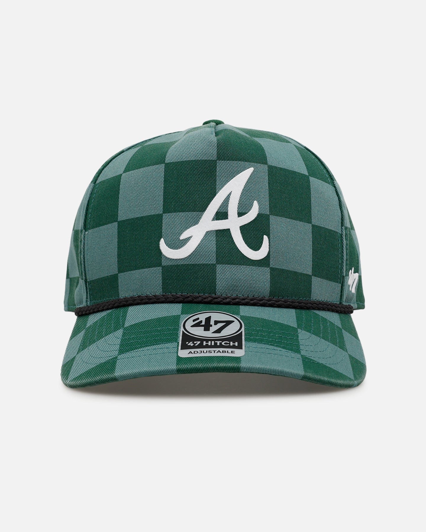 47 Brand Atlanta Braves Checkerboard 47 Hitch Snapback Green