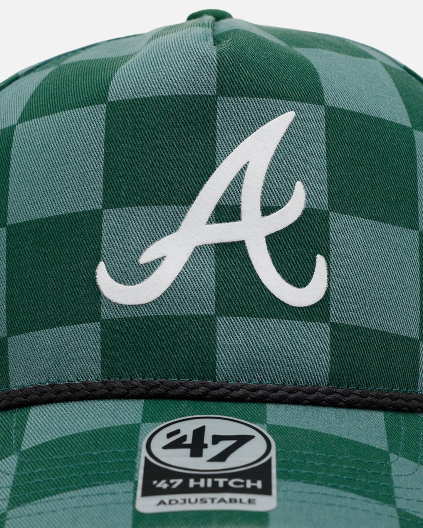 47 Brand Atlanta Braves Checkerboard 47 Hitch Snapback Green