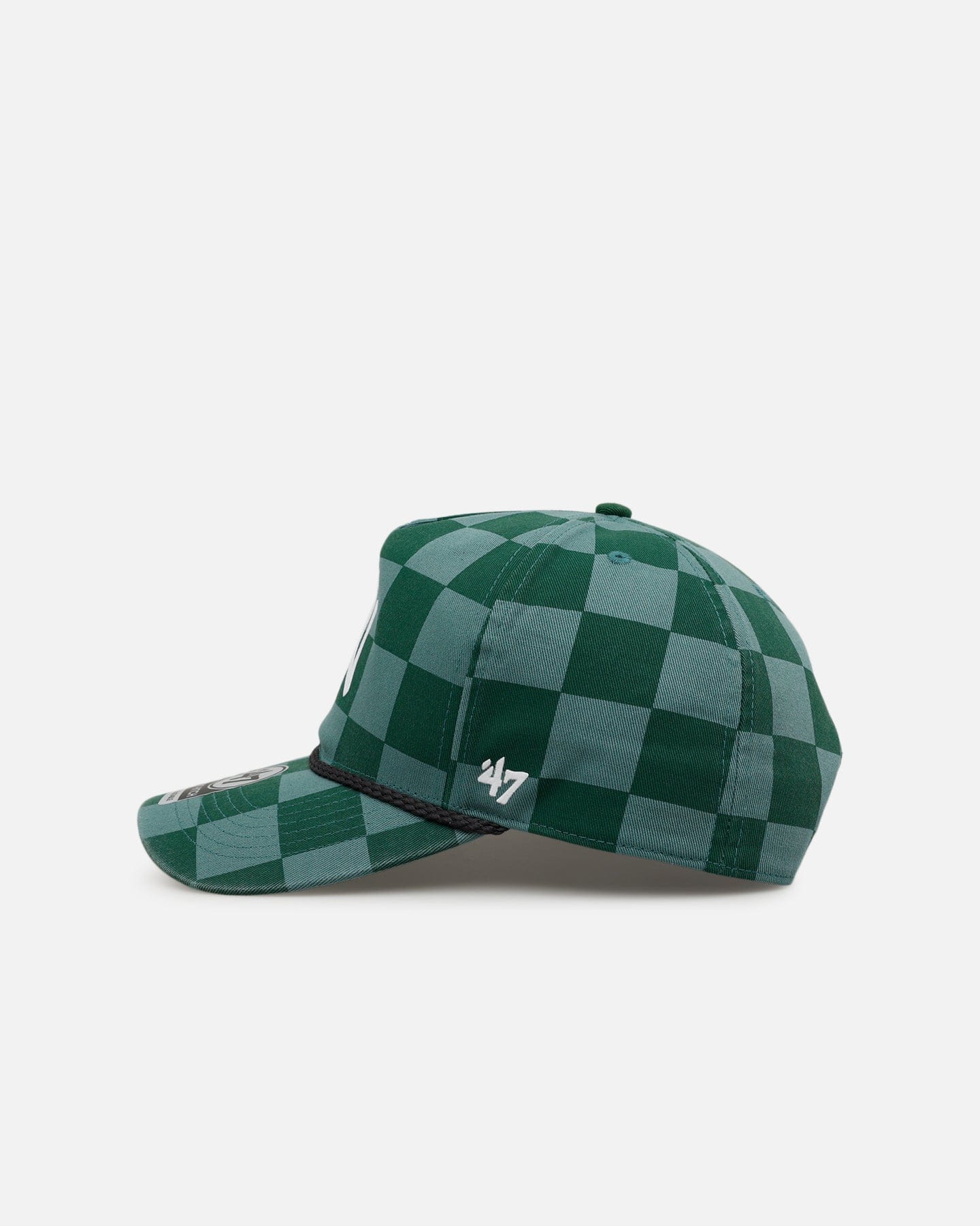 47 Brand New York Yankees Checkerboard 47 Hitch Snapback Green