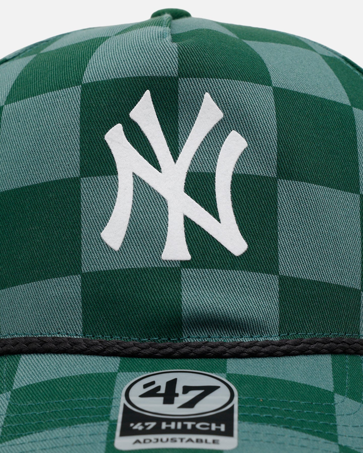 47 Brand New York Yankees Checkerboard 47 Hitch Snapback Green