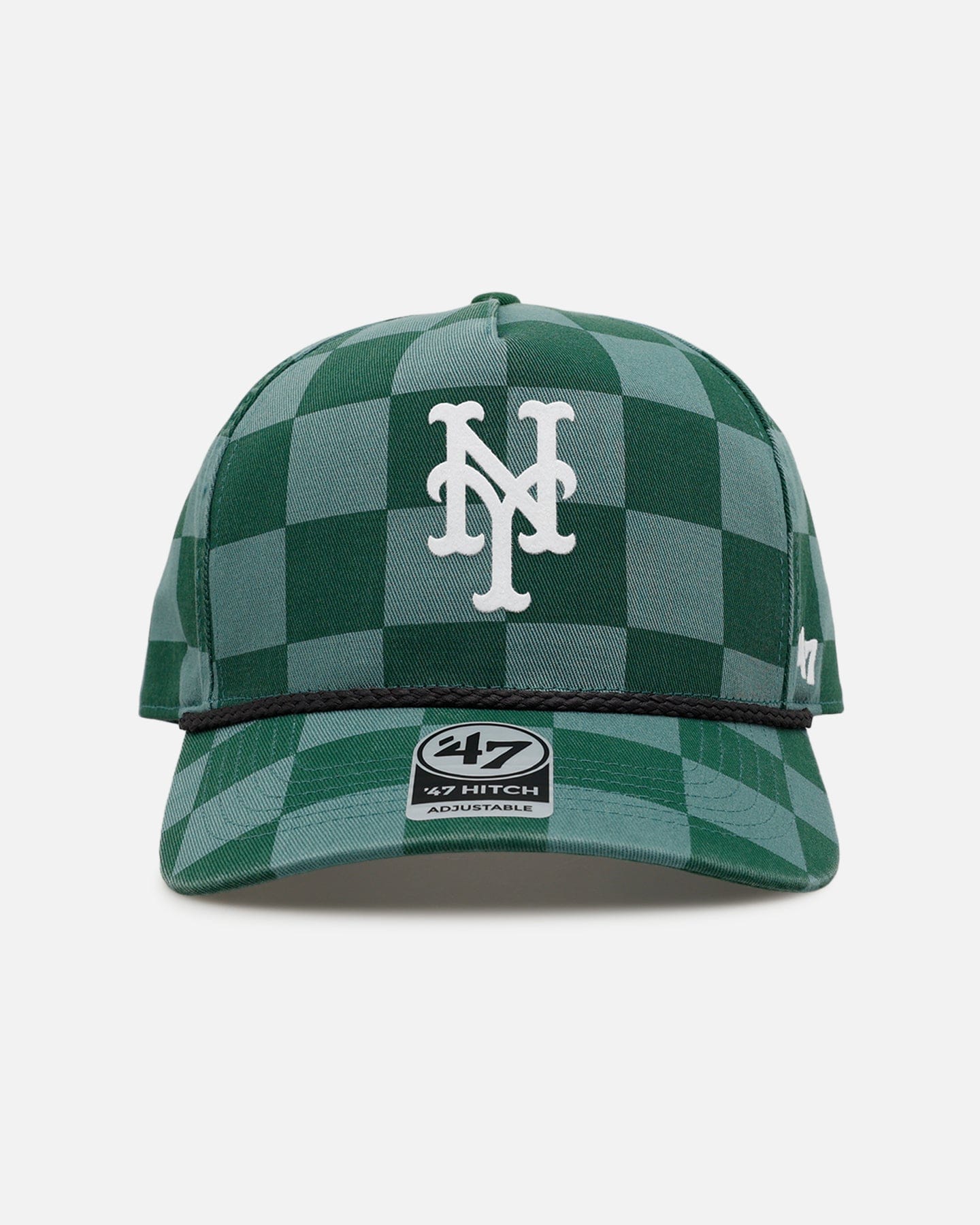 47 Brand New York Mets Checkerboard 47 Hitch Snapback Green