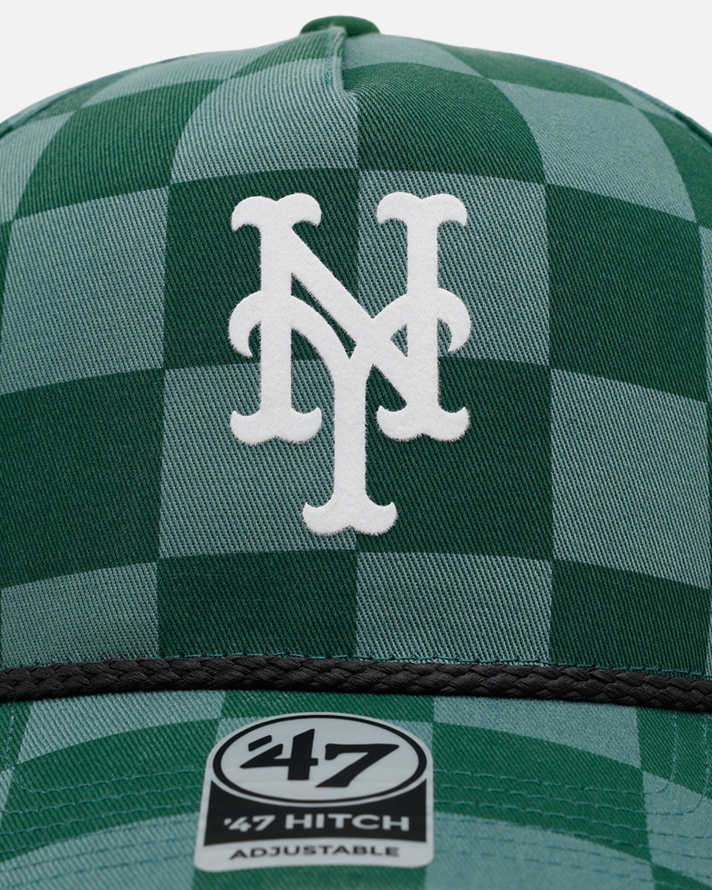 47 Brand New York Mets Checkerboard 47 Hitch Snapback Green