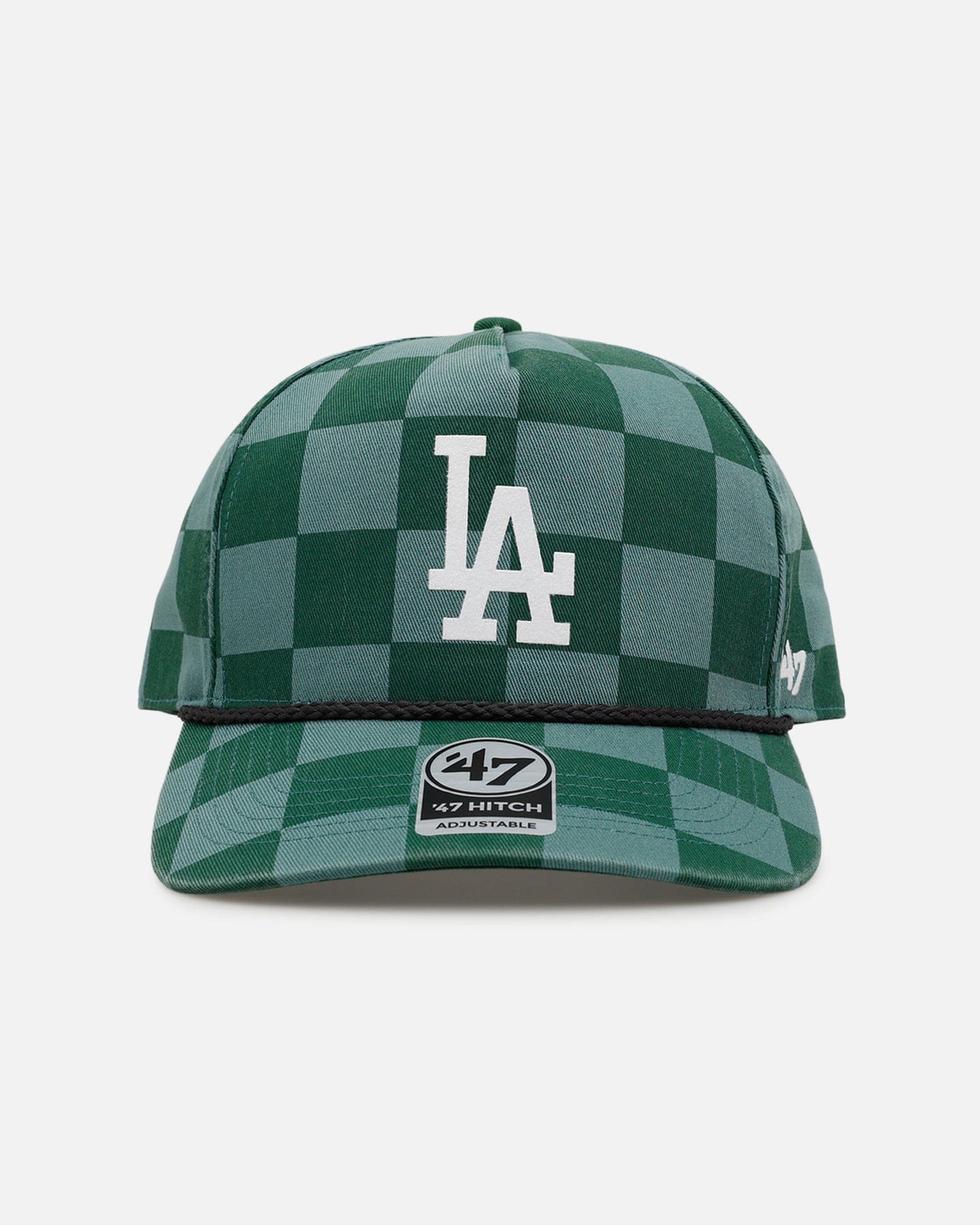47 Brand Los Angeles Dodgers Checkerboard 47 Hitch Snapback Green