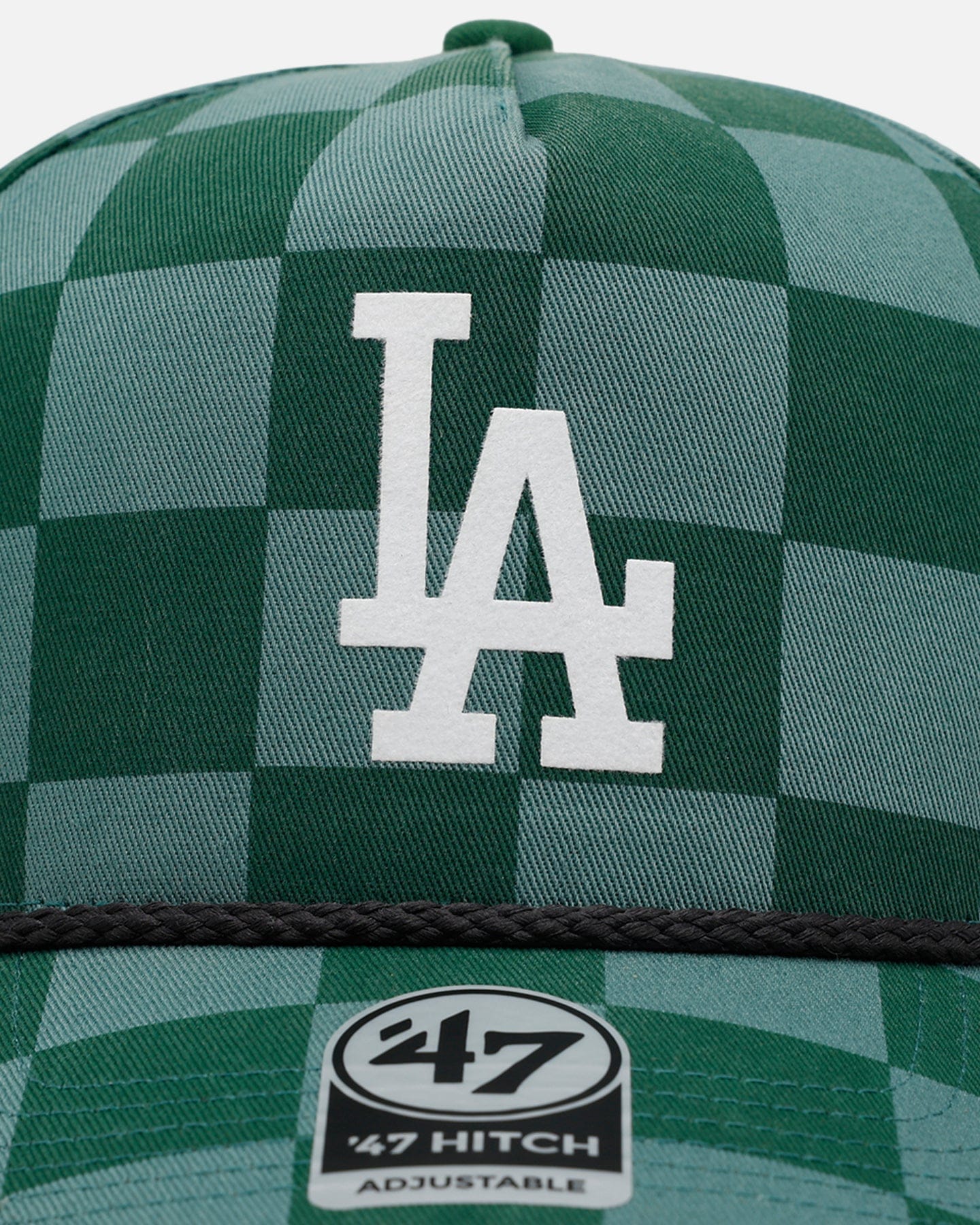 47 Brand Los Angeles Dodgers Checkerboard 47 Hitch Snapback Green