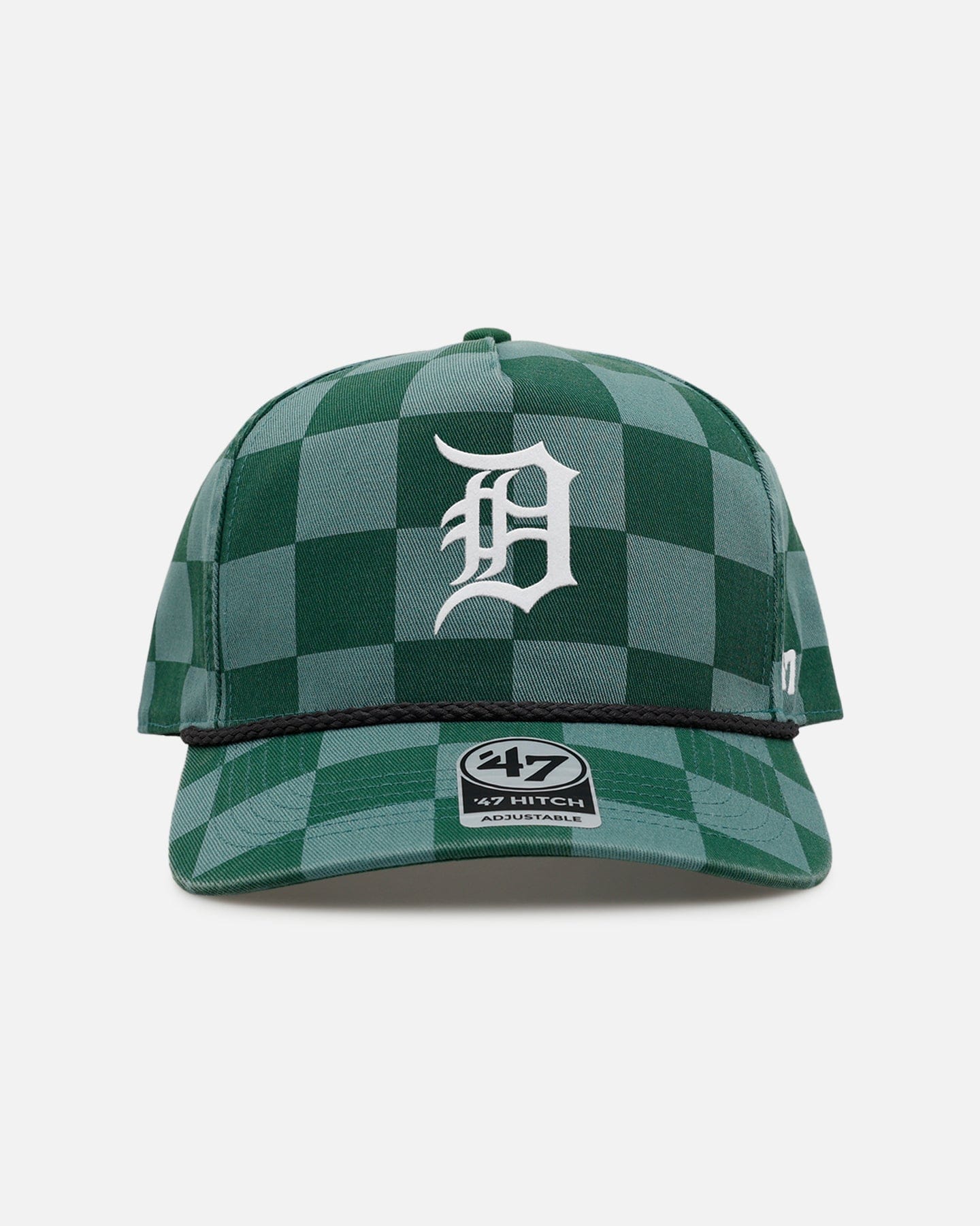 47 Brand Detroit Tigers Checkerboard 47 Hitch Snapback Green