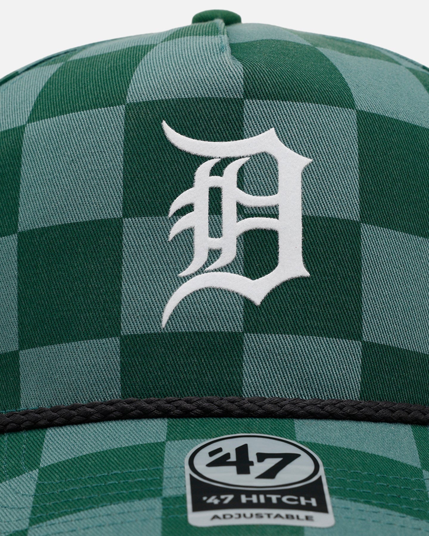 47 Brand Detroit Tigers Checkerboard 47 Hitch Snapback Green