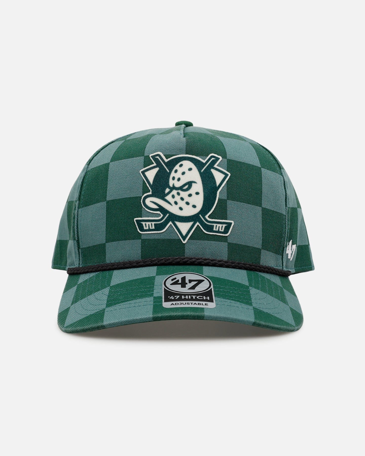 47 Brand Anaheim Ducks Checkerboard 47 Hitch Snapback Green