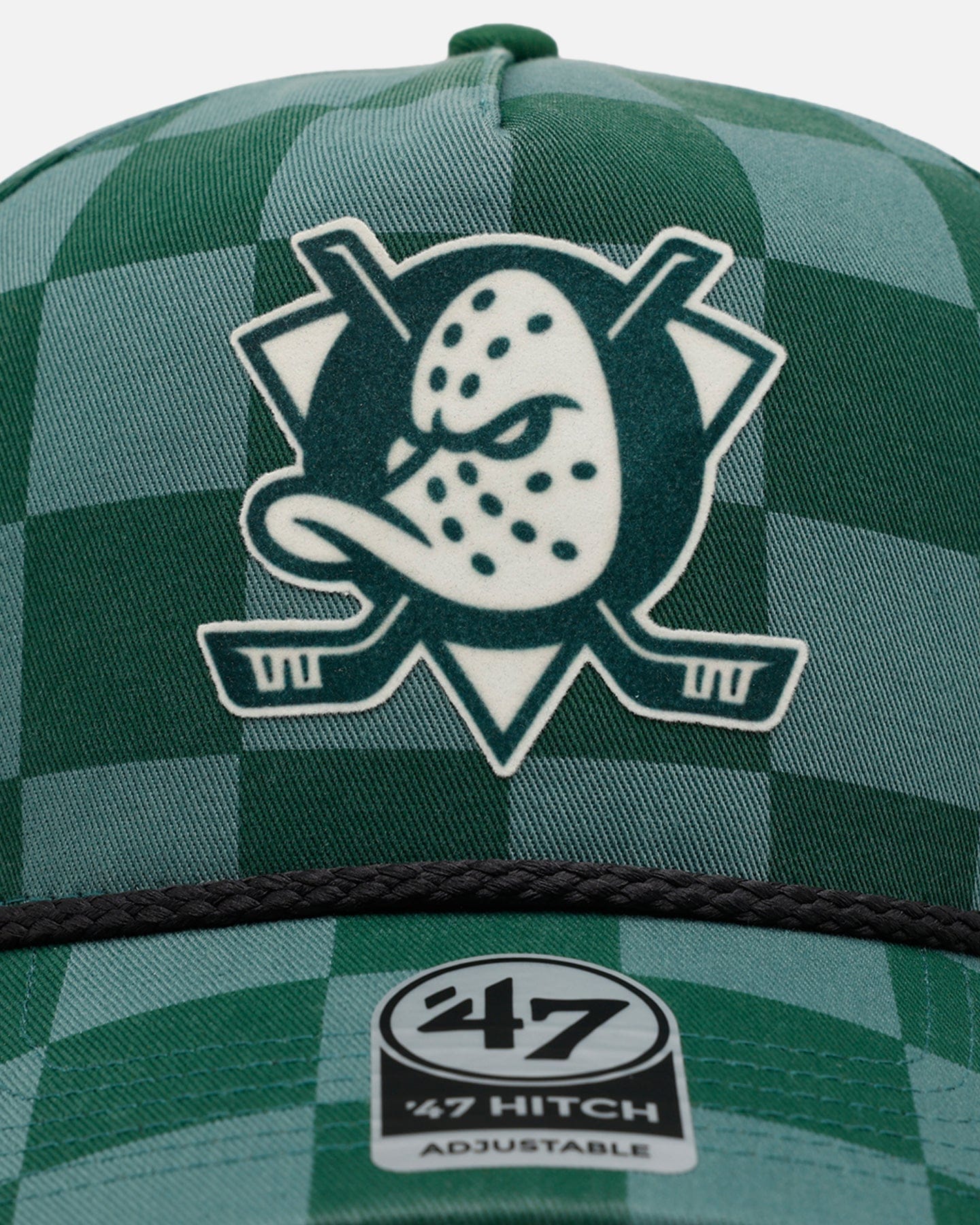 47 Brand Anaheim Ducks Checkerboard 47 Hitch Snapback Green
