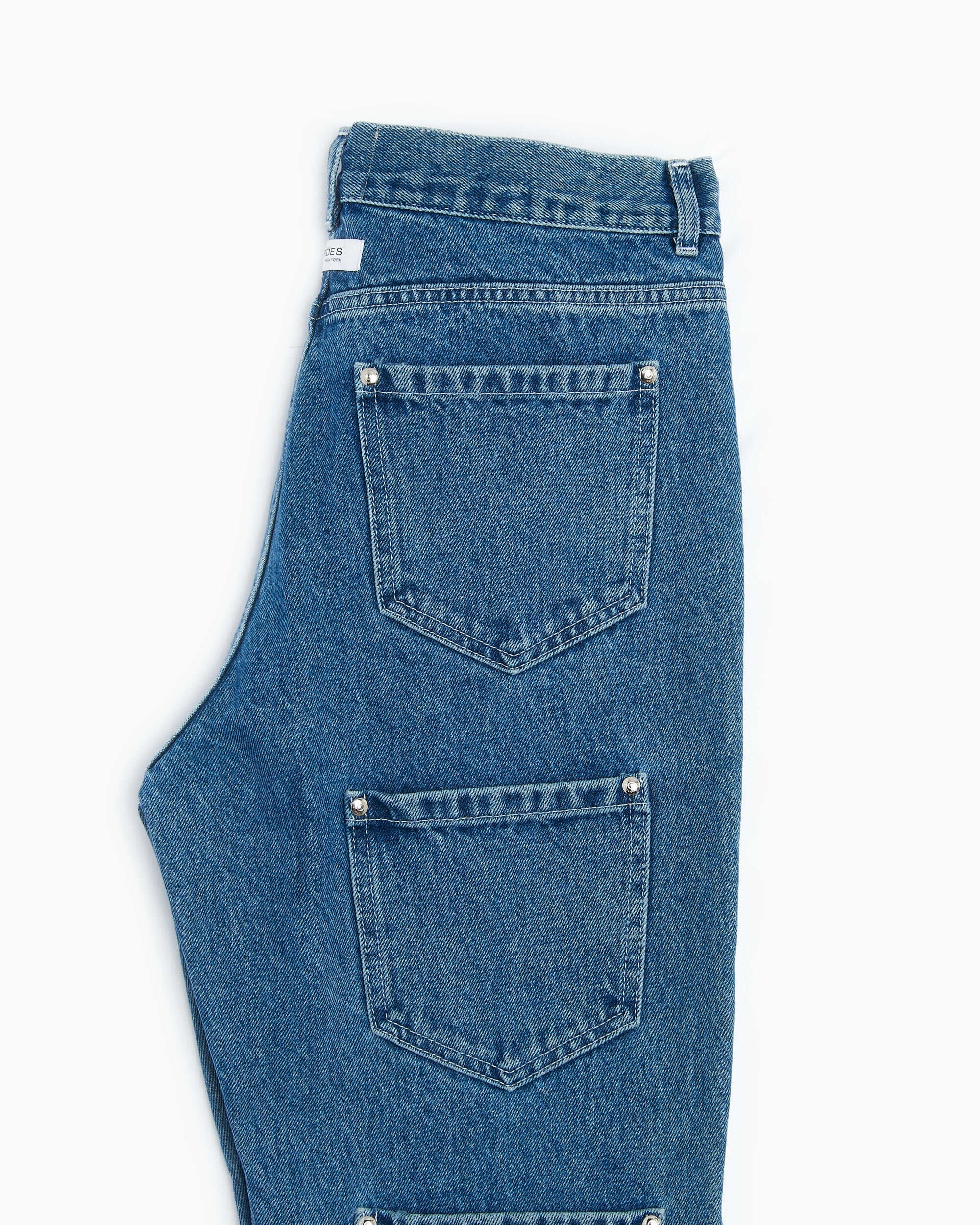 Lourdes New York Pantalones vaqueros Lourdes New York Lourdes 20 Pocket Unisex Denim Pants Unisex