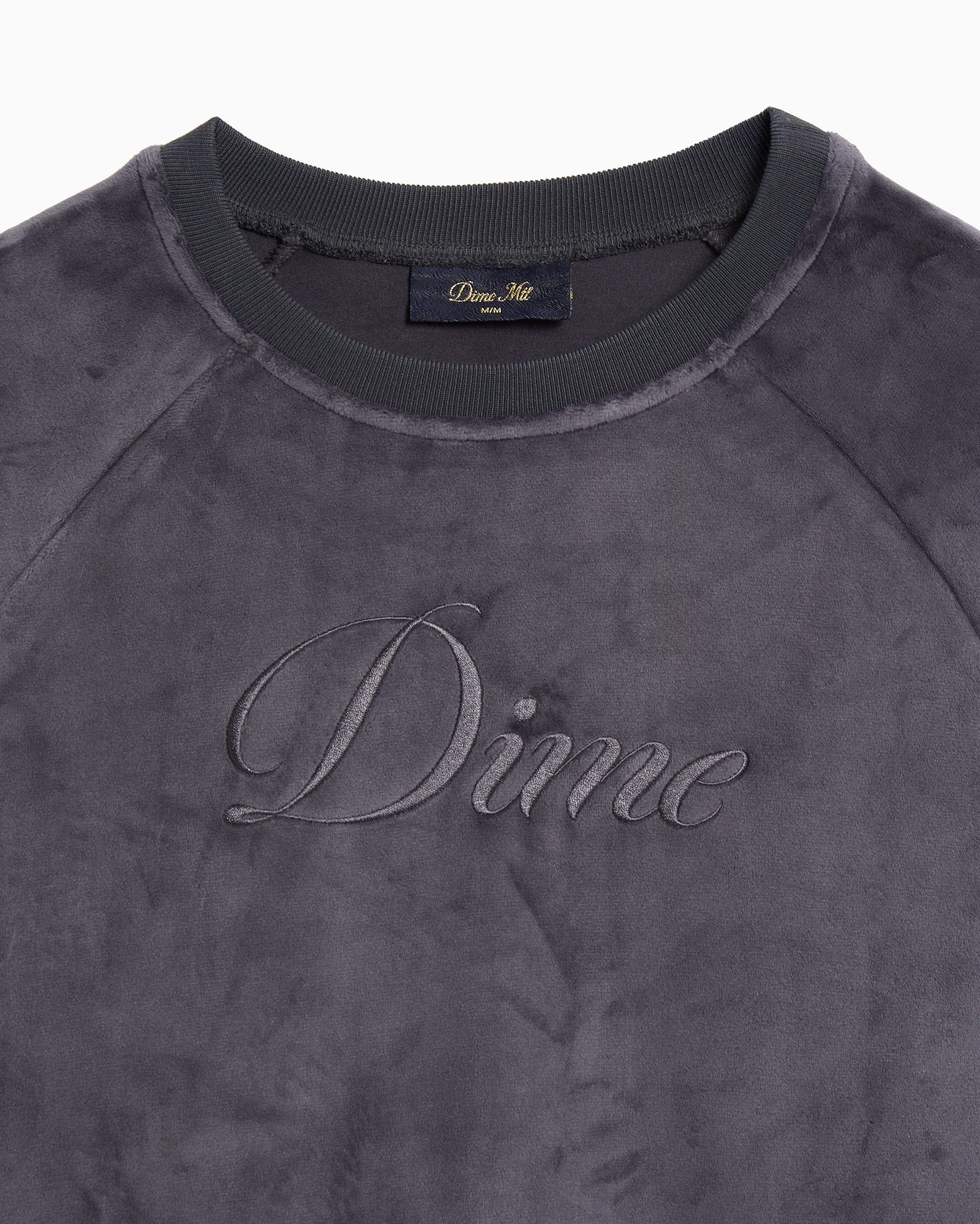 Dime MTL Sudadera con logo Dime MTL Cursive Velvet para hombre
