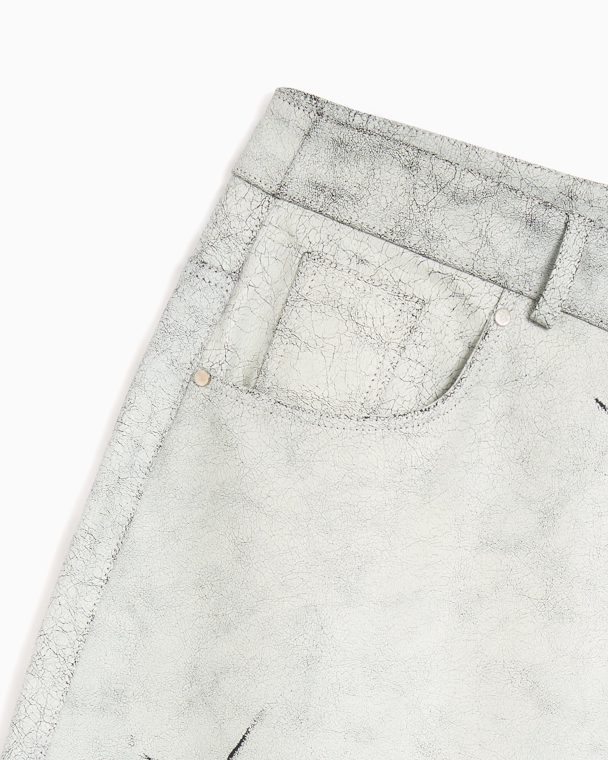 Arte Antwerp Pantalones Baggy de cuero Arte Antwerp Cracked para hombre