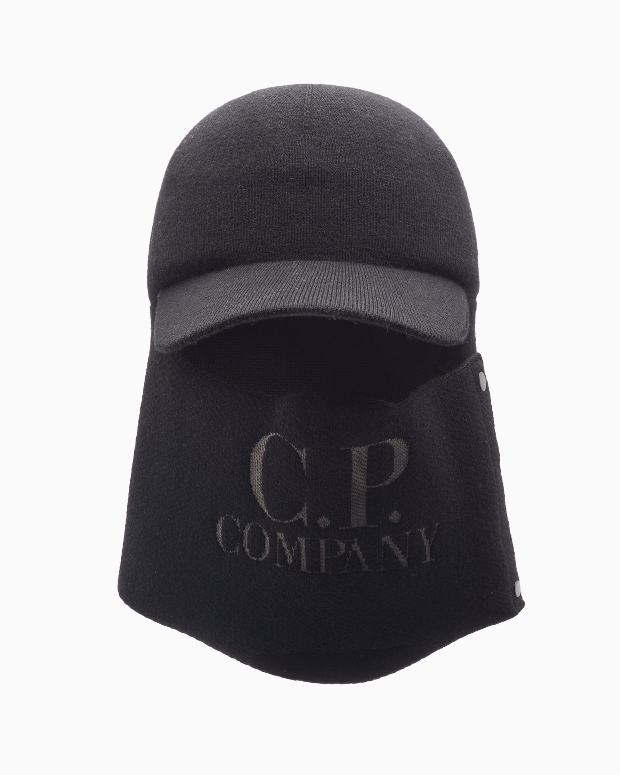 CP Company Gorra CP Company Unisex Extrafine Merino Wool Visor Neck Cap Unisex
