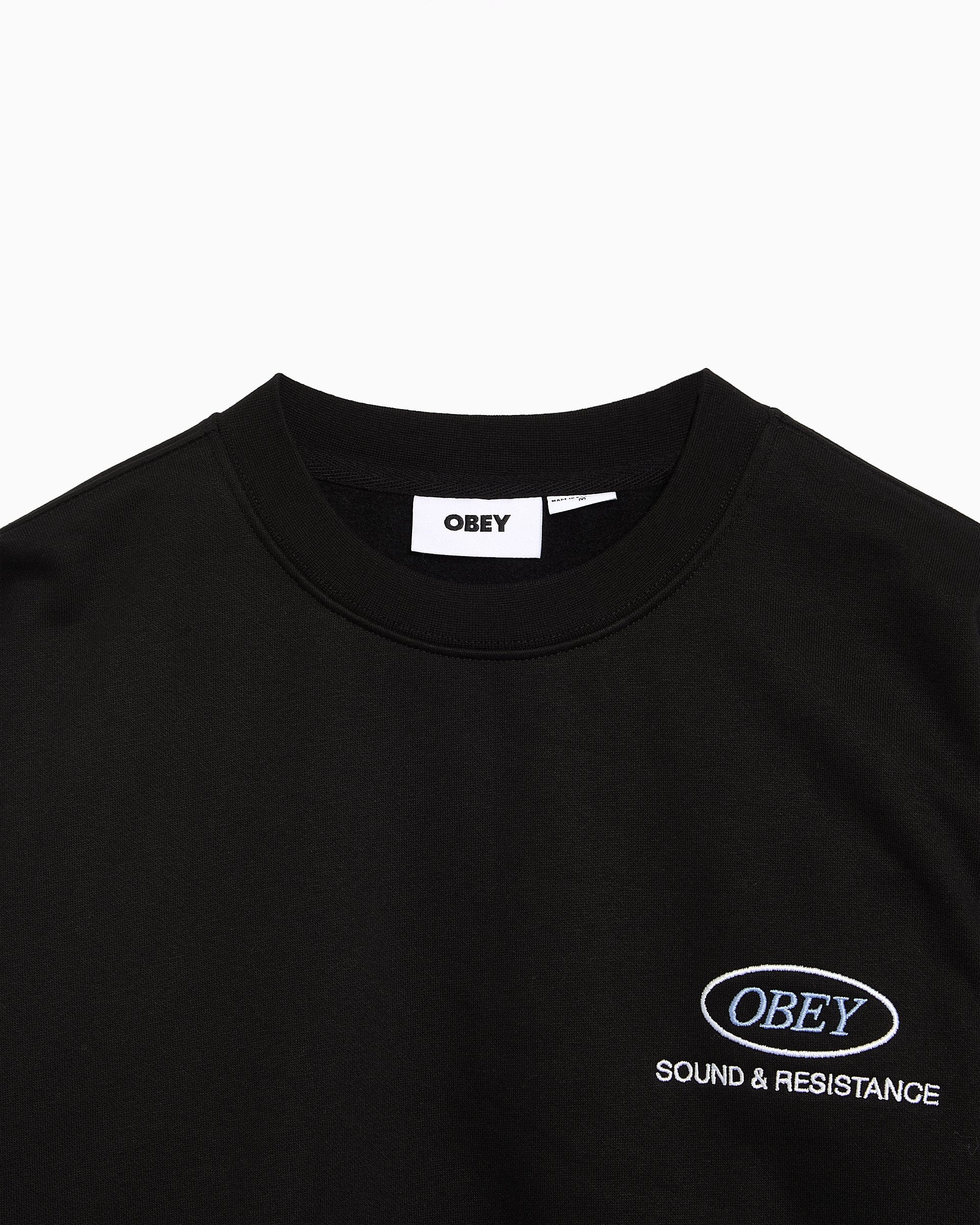 OBEY Clothing Sudadera con logo OBEY Clothing Sound Crew para hombre