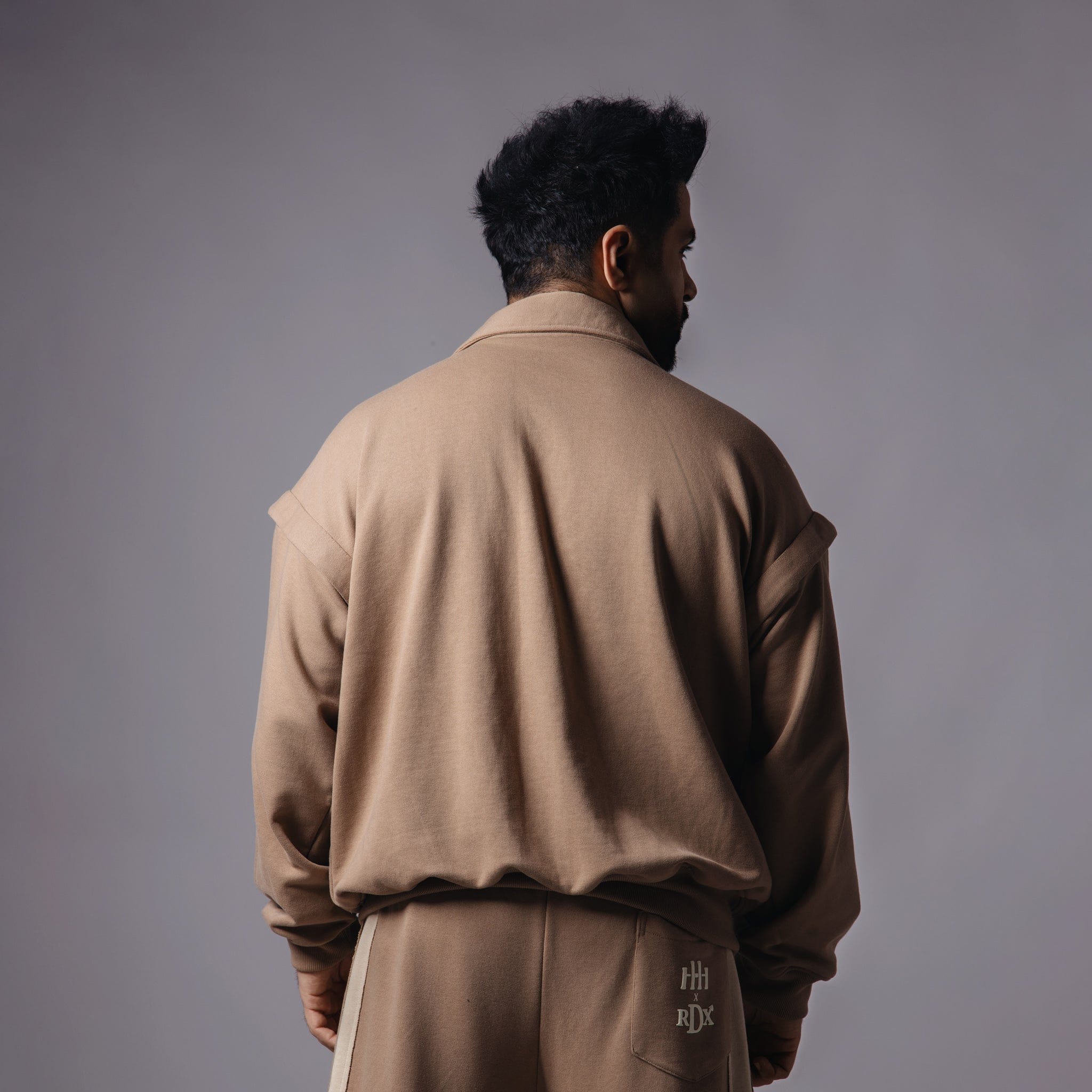 Hophead LIGHT BROWN DETACHABLE SLEEVE JACKET