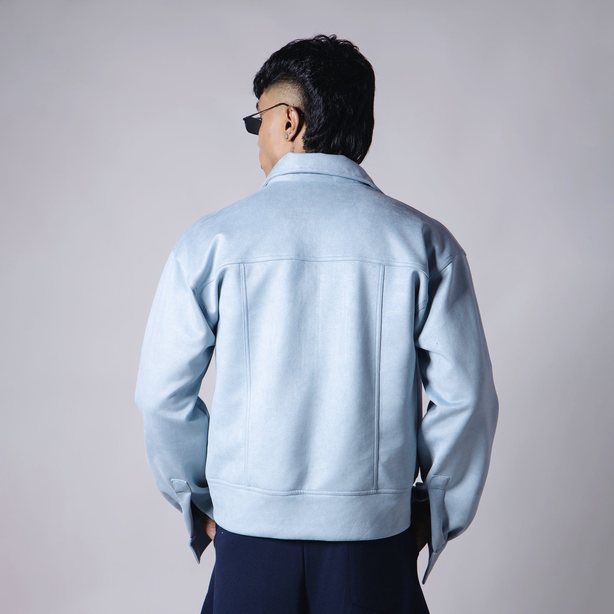 Classic POWDER BLUE SUEDE CLASSIC JACKET